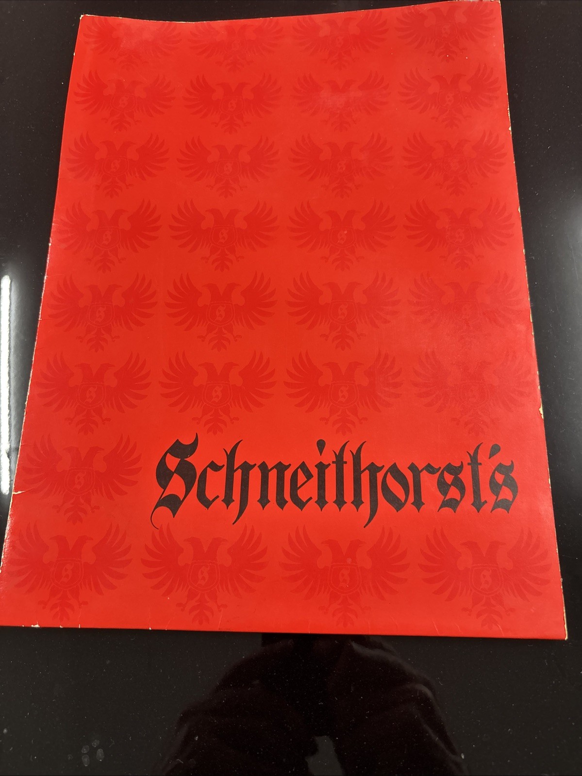 Vintage 1960’s SCHNEITHORSTS Menu ST. LOUIS Missouri German Restaurant HISTORY Vintage 1960’s SCHNEITHORSTS Menu ST. LOUIS Missouri German Restaurant HISTORY