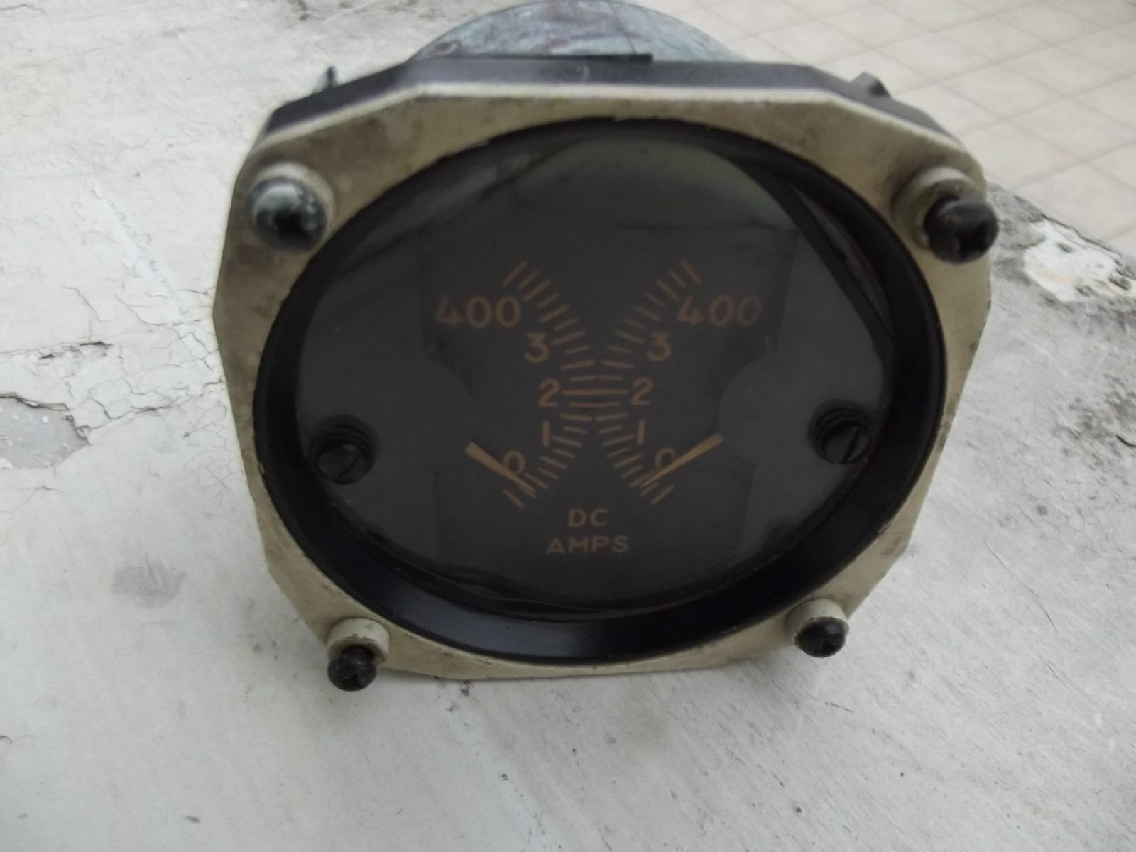 WW2 USAAF AMPS D C Indicator 50's by The Hickox Instruments Electrical.Co Plane