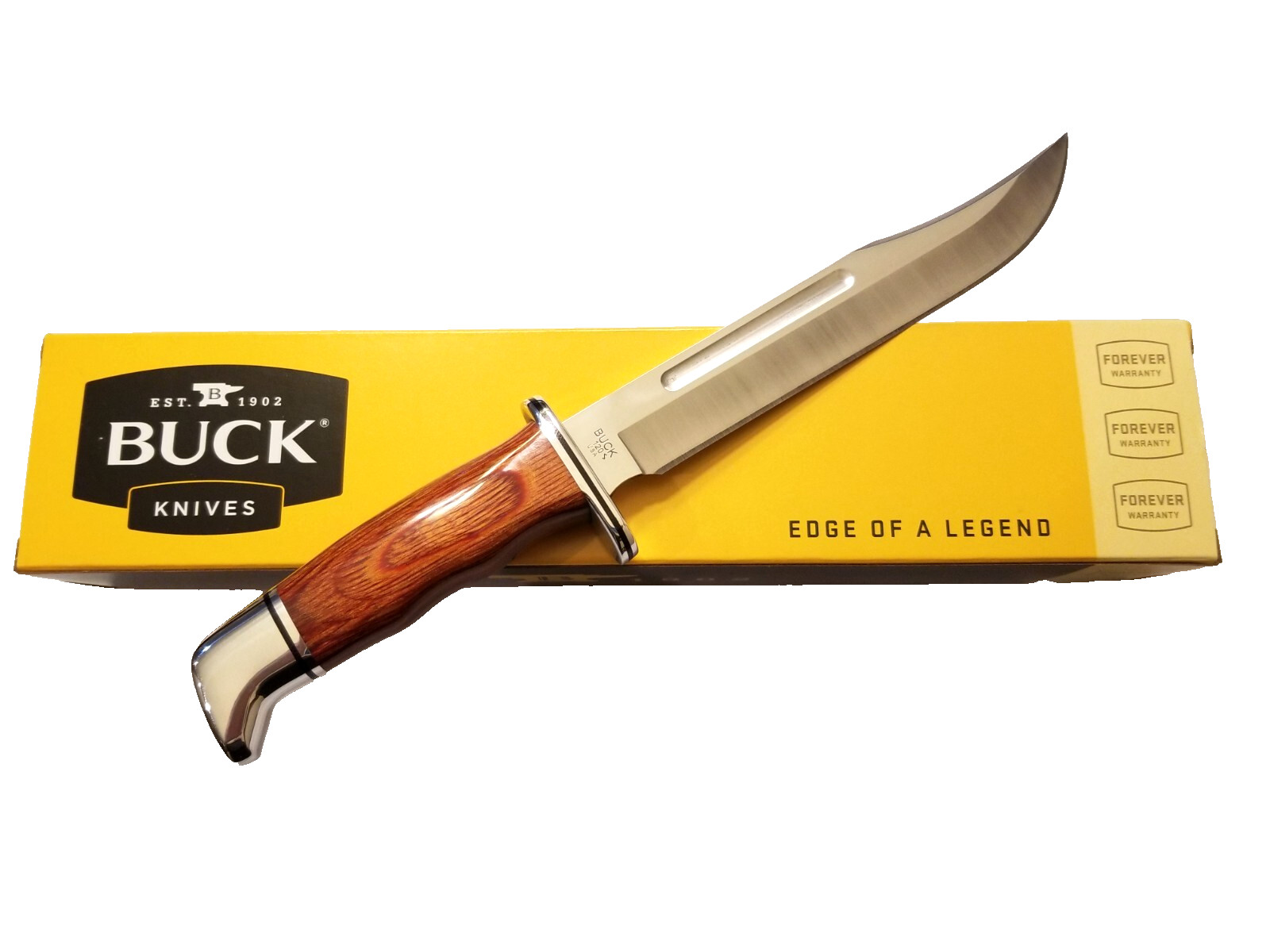 BUCK KNIFE - #120 "GENERAL" FIXED BLADE - 12" OVERALL LENGTH + LEATHER SHEATH BUCK KNIFE - #120 "GENERAL" FIXED BLADE - 12" OVERALL LENGTH + LEATHER SHEATH