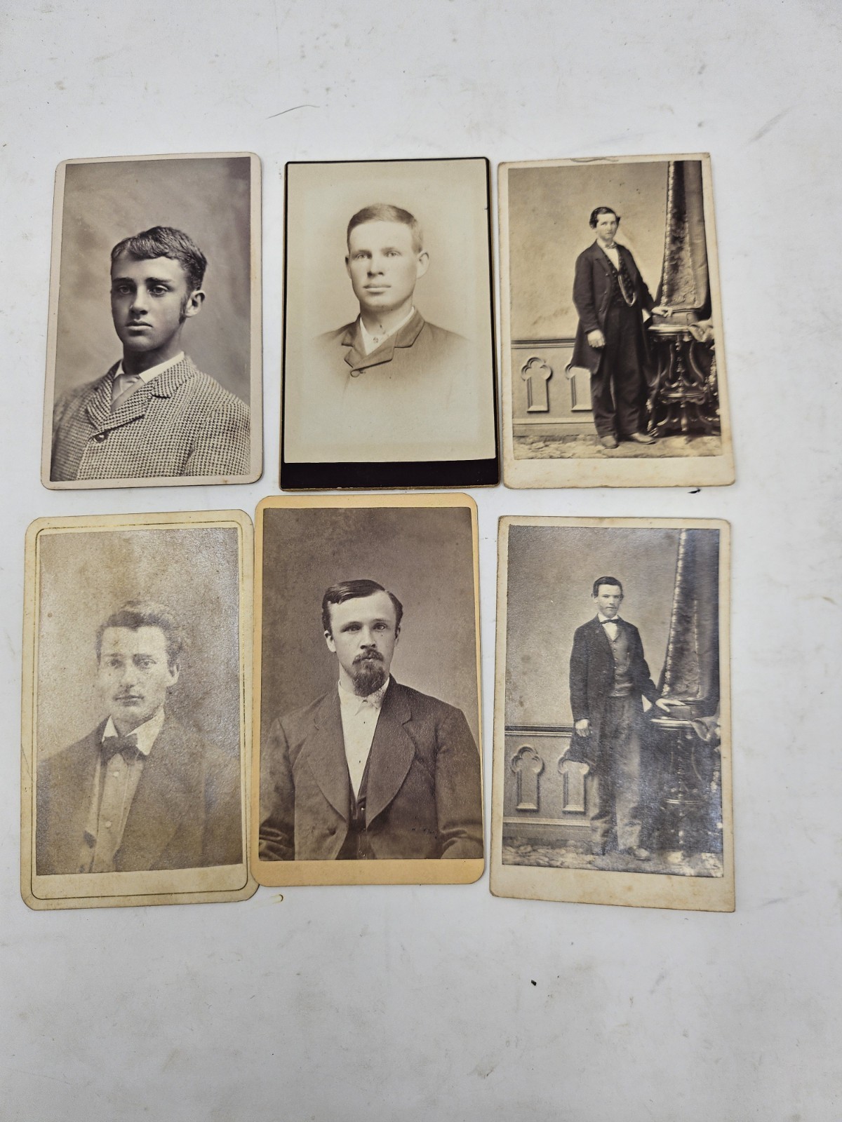 6 Antique 1800s Handsome Men CDV Photo Card – Original Portrait Photography 6 Antique 1800s Handsome Men CDV Photo Card – Original Portrait Photography