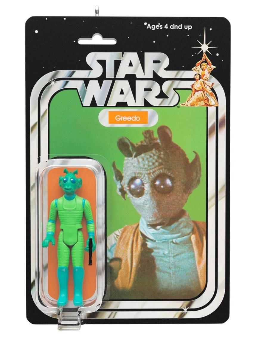 Hallmark Greedo Vintage Figure Star Wars Ornament 2026 NYCC EXCLUSIVE IN HAND Hallmark Greedo Vintage Figure Star Wars Ornament 2026 NYCC EXCLUSIVE IN HAND