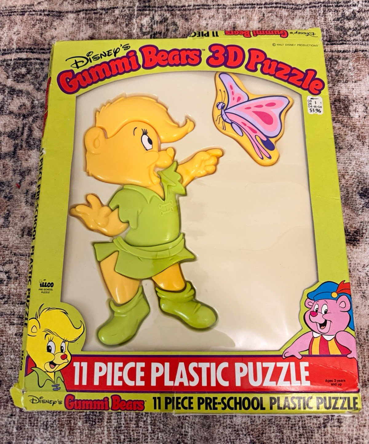 Rare HTF VTG Disney Gummi Bears 3D Plastic Puzzle 11-Piece Rare HTF VTG Disney Gummi Bears 3D Plastic Puzzle 11-Piece