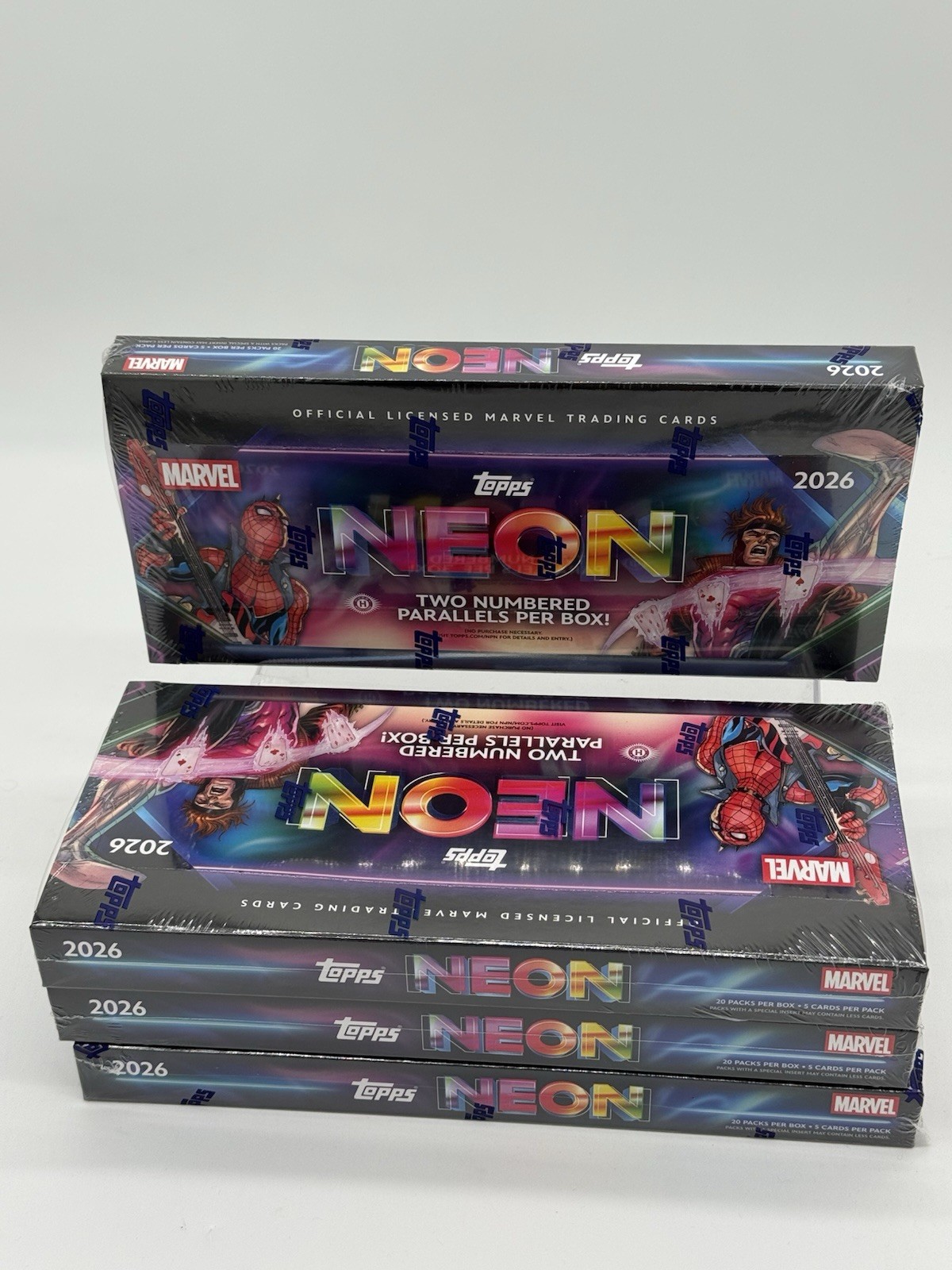 2026 Topps Neon Marvel Hobby Box Disney Brand New Sealed - IN HAND QTY 2026 Topps Neon Marvel Hobby Box Disney Brand New Sealed - IN HAND QTY