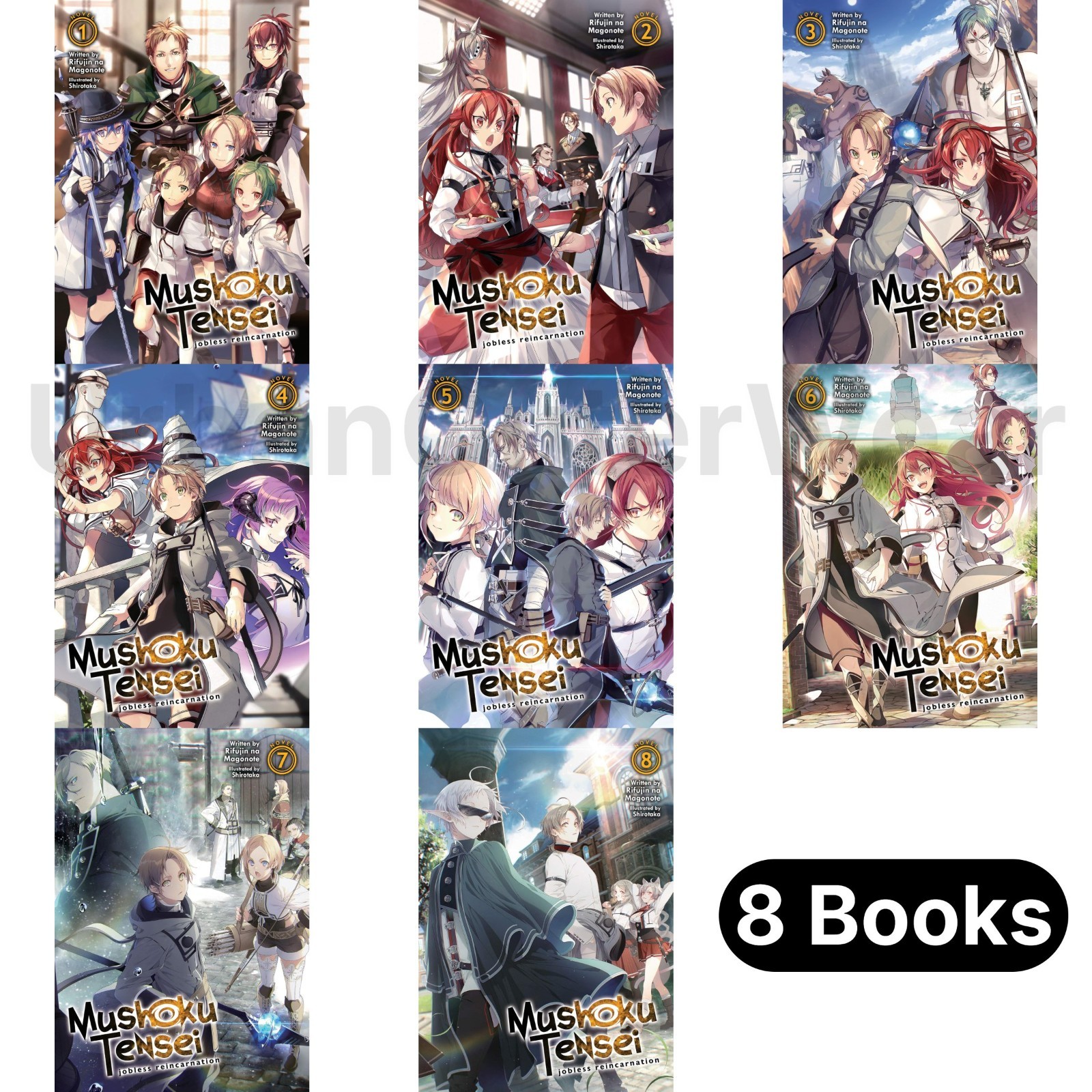 Mushoku Tensei: Jobless Reincarnation Light Novel English Vol 1-26 HALF/FULL Set Mushoku Tensei: Jobless Reincarnation Light Novel English Vol 1-26 HALF/FULL Set