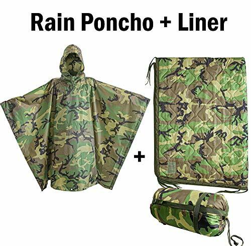 USGI Industries - Rip-Stop Liner & Rain Poncho Bundle (Woodland) USGI Industries - Rip-Stop Liner & Rain Poncho Bundle (Woodland)