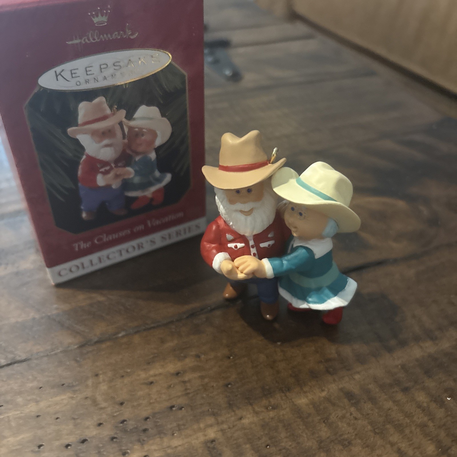 Hallmark Keepsake Ornament, The Clauses on Vacation, 1999 Western Cowboy Hallmark Keepsake Ornament, The Clauses on Vacation, 1999 Western Cowboy
