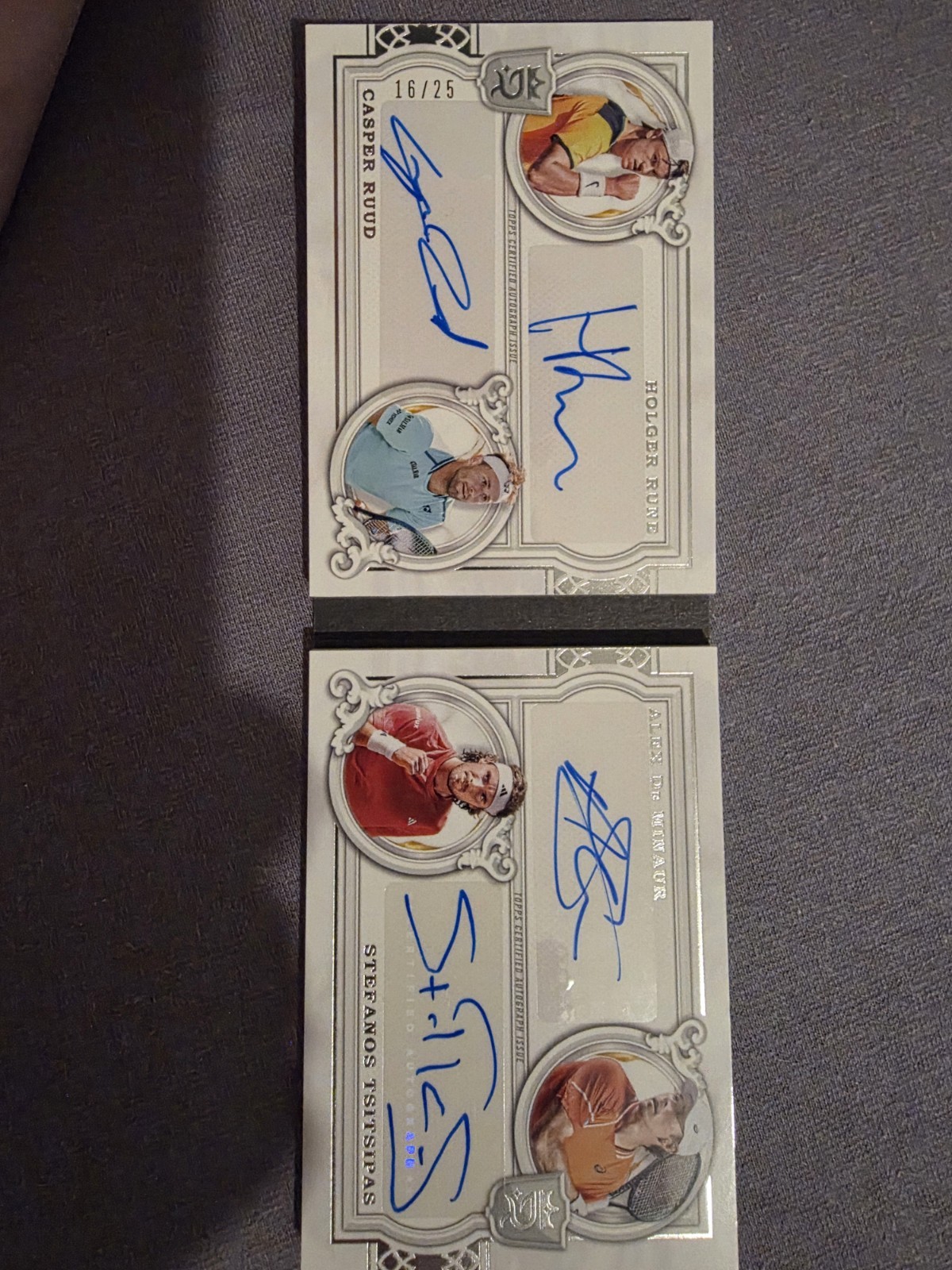 2024 Topps Royalty Collection Tennis Quad Player Autograph Book Card Holger Rune 2024 Topps Royalty Collection Tennis Quad Player Autograph Book Card Holger Rune