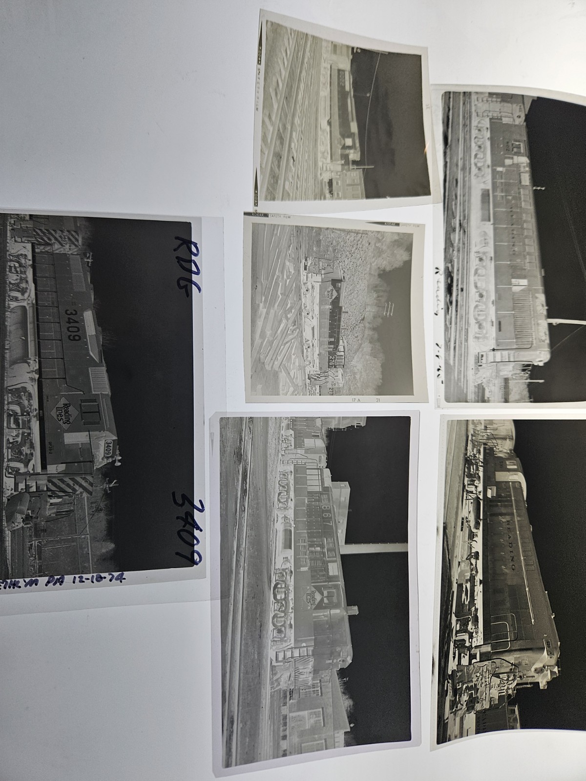 Reading Railroad Negatives Lot Of 6 Reading Railroad Negatives Lot Of 6
