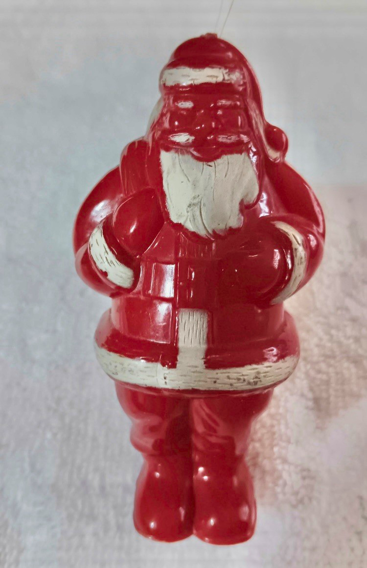 Vintage Highly Collectible 1950’s Santa Candy Container Tree Ornament Vintage Highly Collectible 1950’s Santa Candy Container Tree Ornament