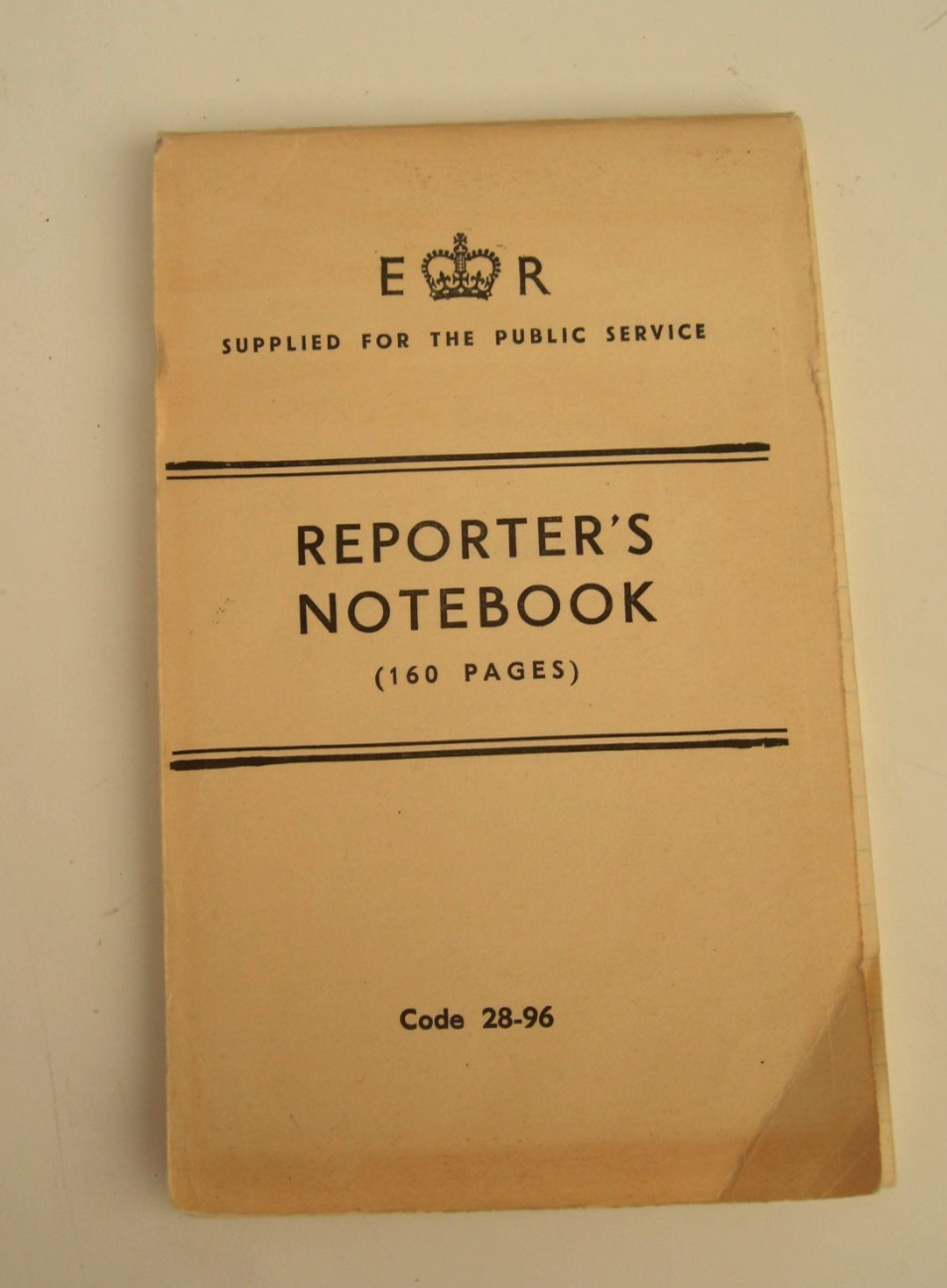 Original  Vintage Unused QEII Reporters Notebook For Public Services #28-96 1969