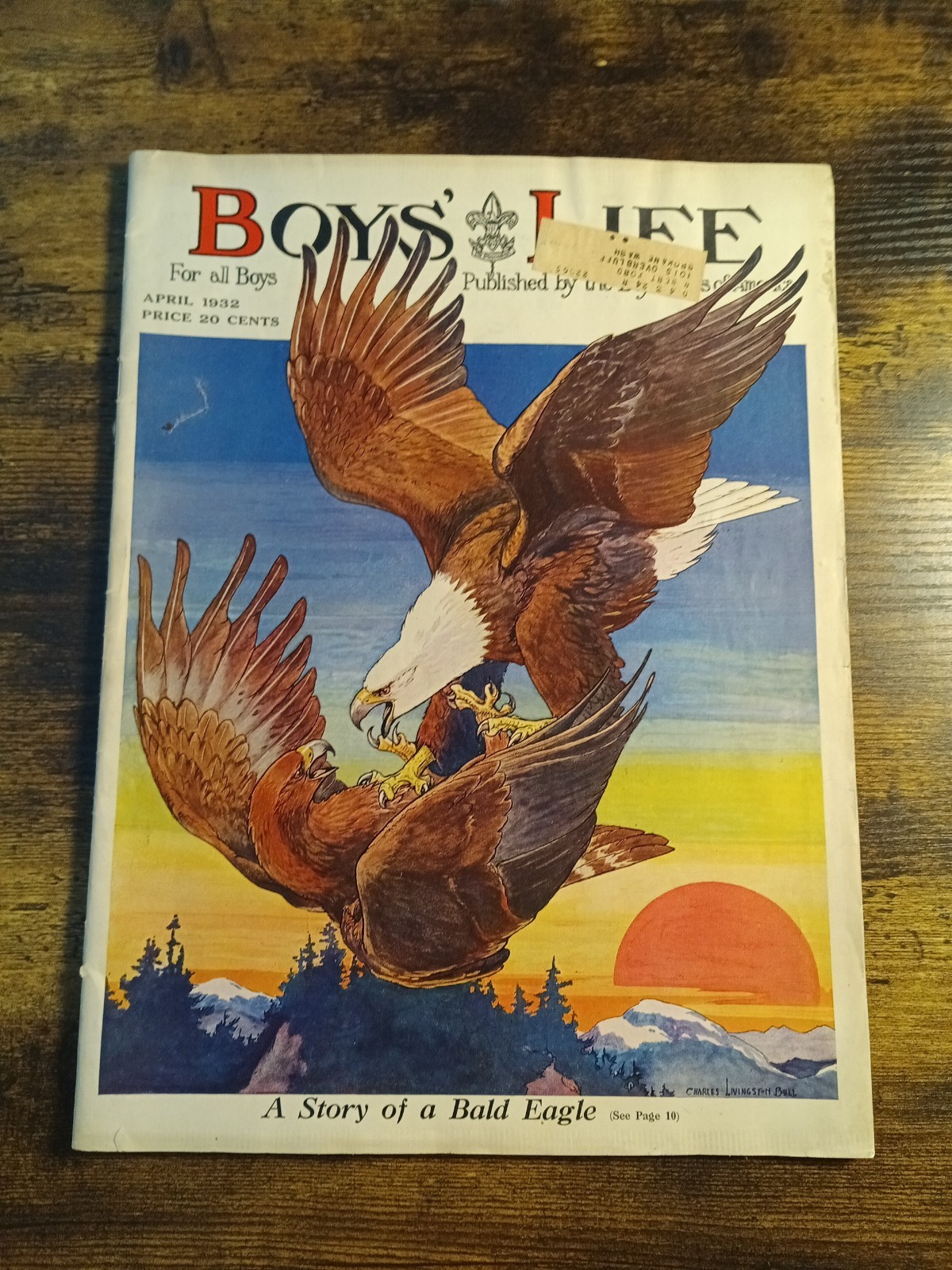 Vintage Boys Life Magazine April 1932 Charles Livingston Bull Eagle Scout BSA Vintage Boys Life Magazine April 1932 Charles Livingston Bull Eagle Scout BSA