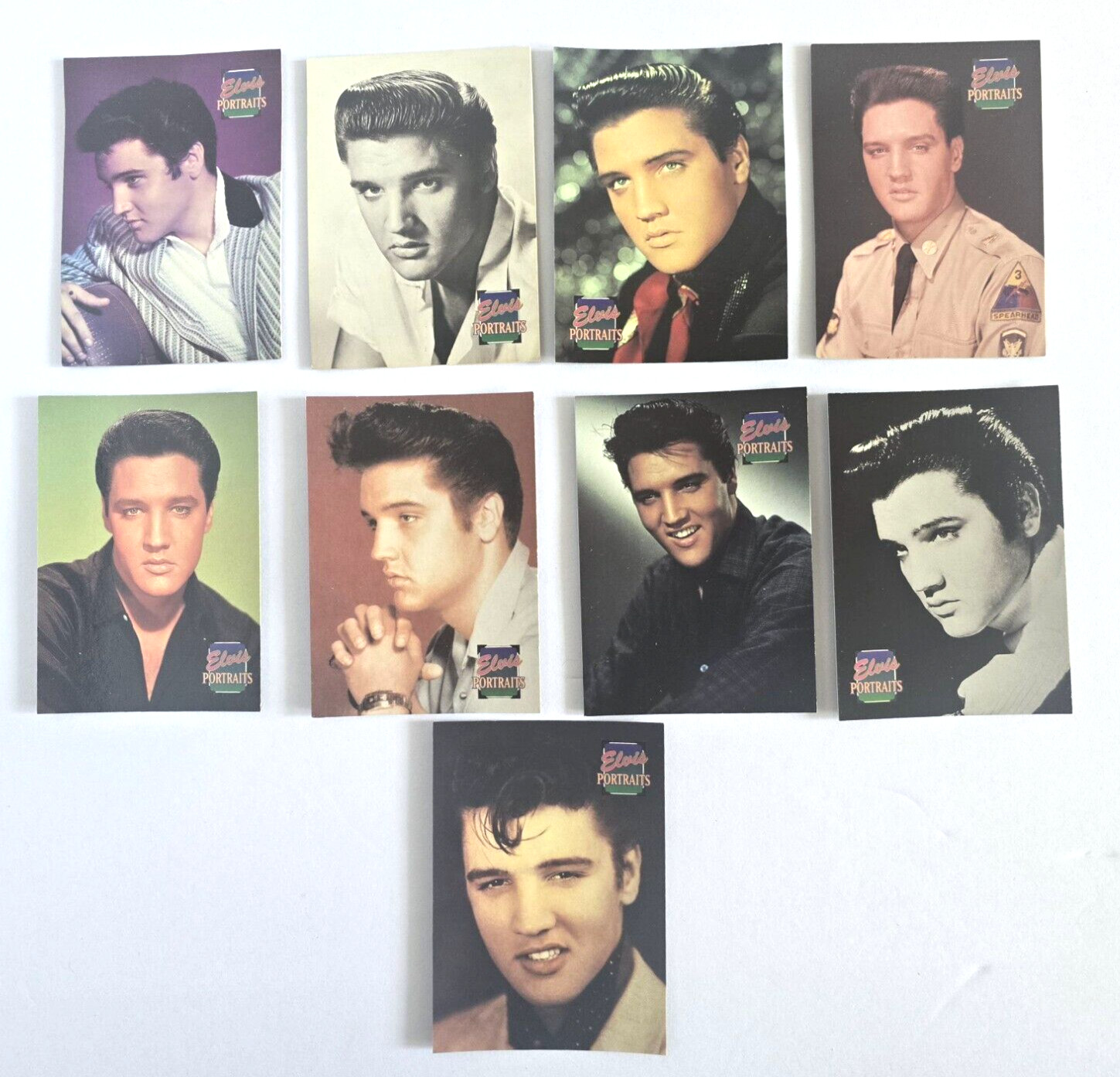 Elvis Cards Collectible Pictures Portraits Trading Cards Lot Of  9  VTG 1992