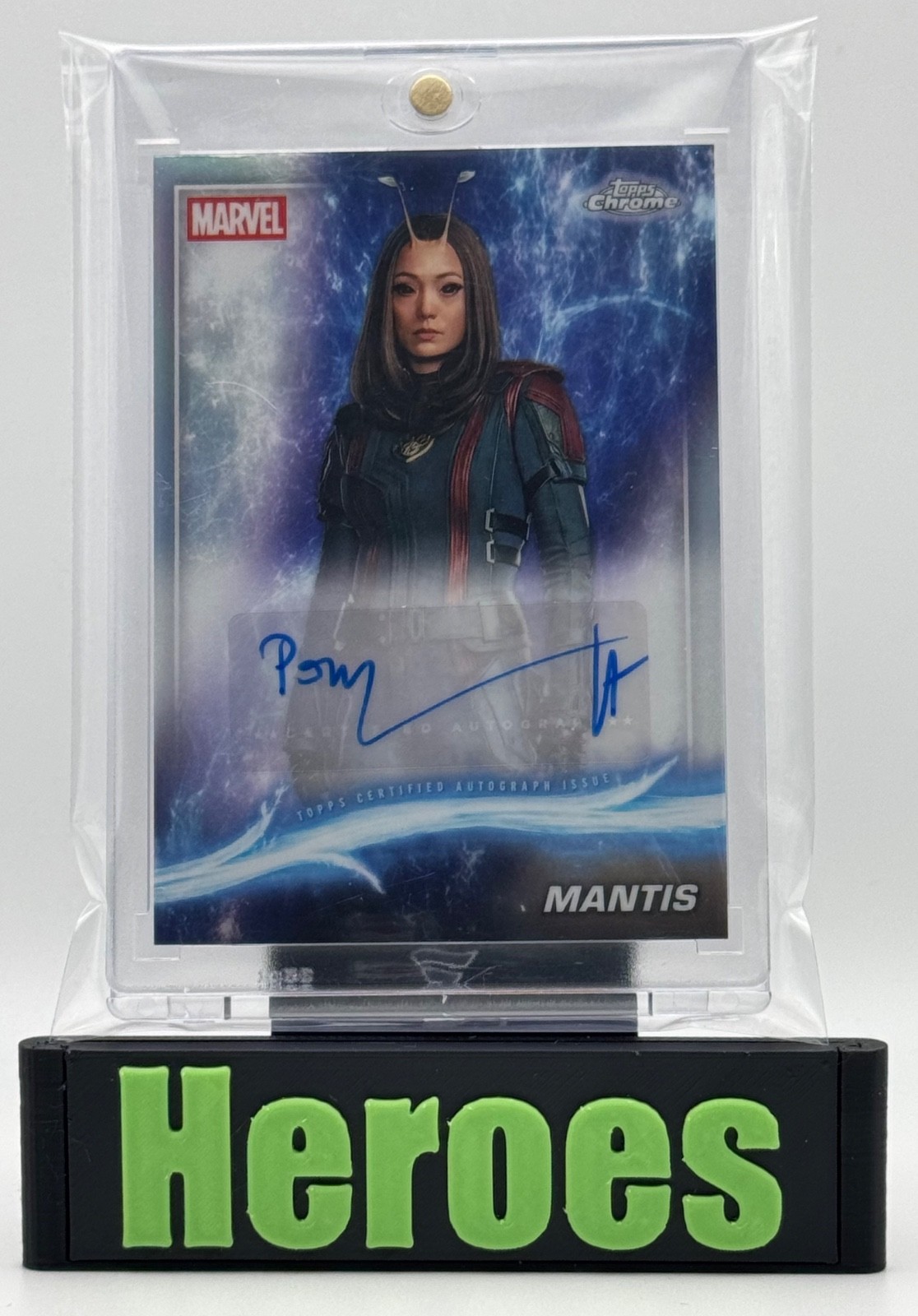 2025 Topps Marvel Chrome AA-PK, Mantis, Pom Klementieff, Autographed 2025 Topps Marvel Chrome AA-PK, Mantis, Pom Klementieff, Autographed