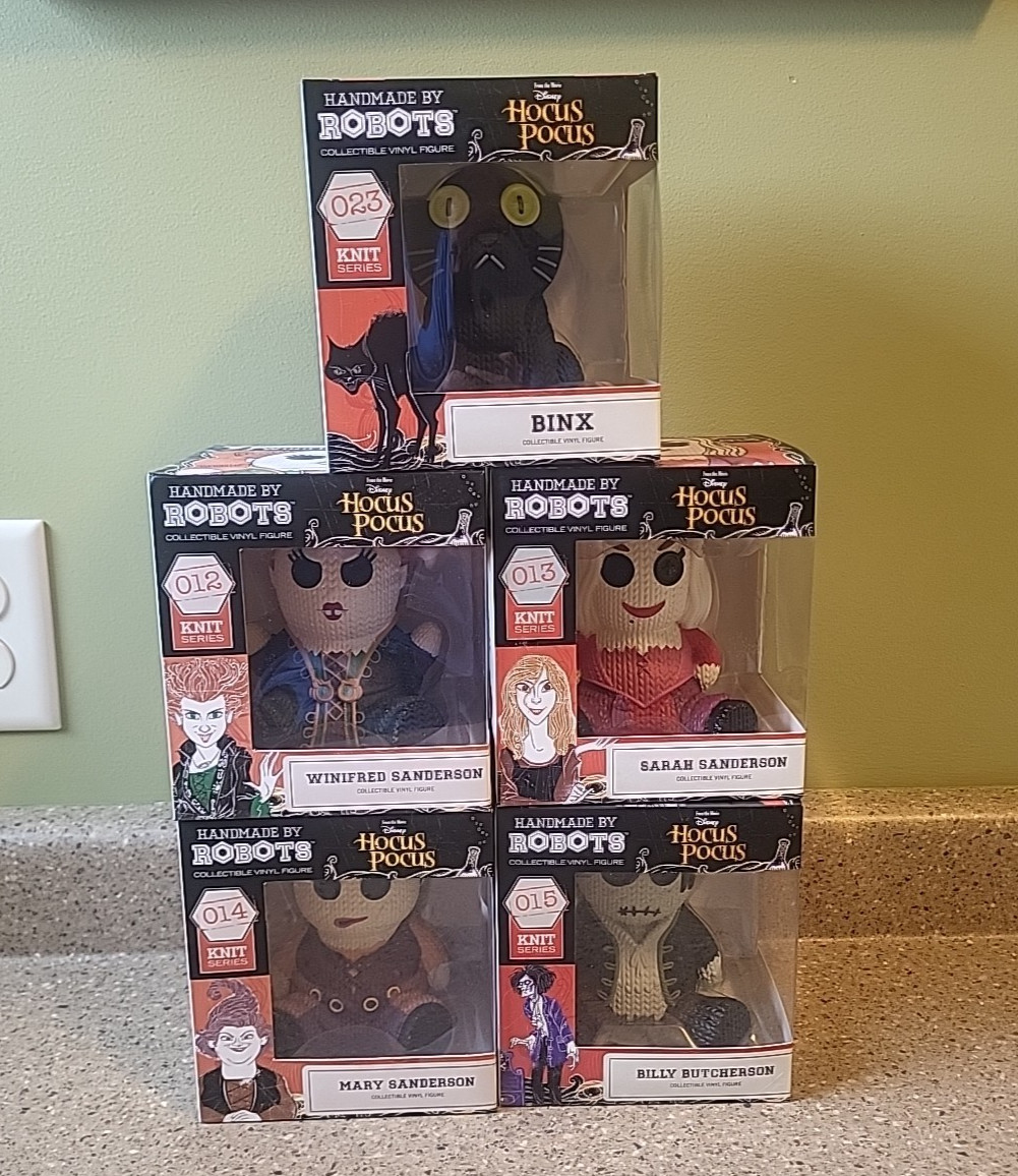 Hocus Pocus Handmade by Robots Sanderson Sisters-Binks Set of 5 -Sealed Complete