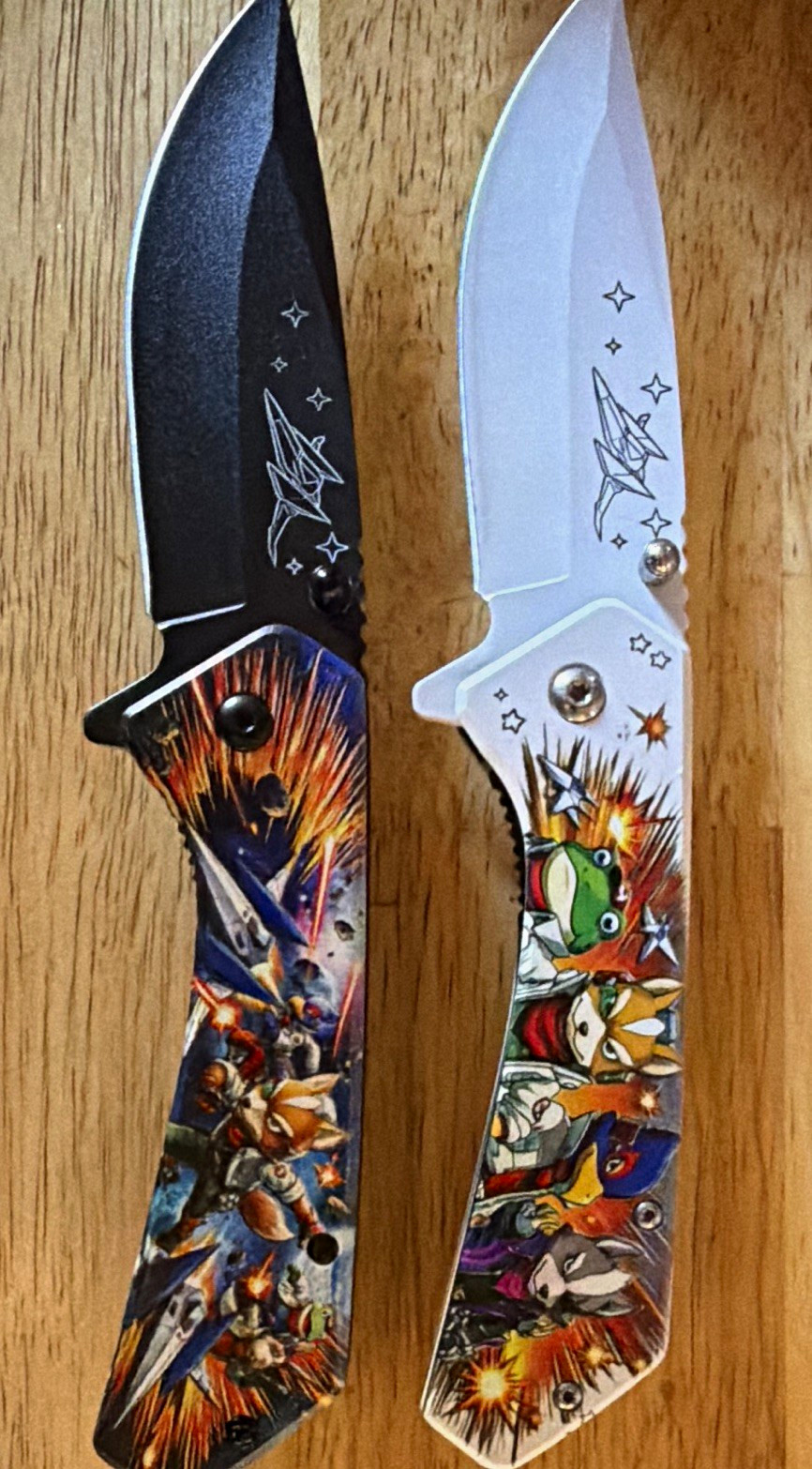 Falcon Knives 2pc Pocketknife Set, Stainless Drop Point Plain Blade, Multicolor