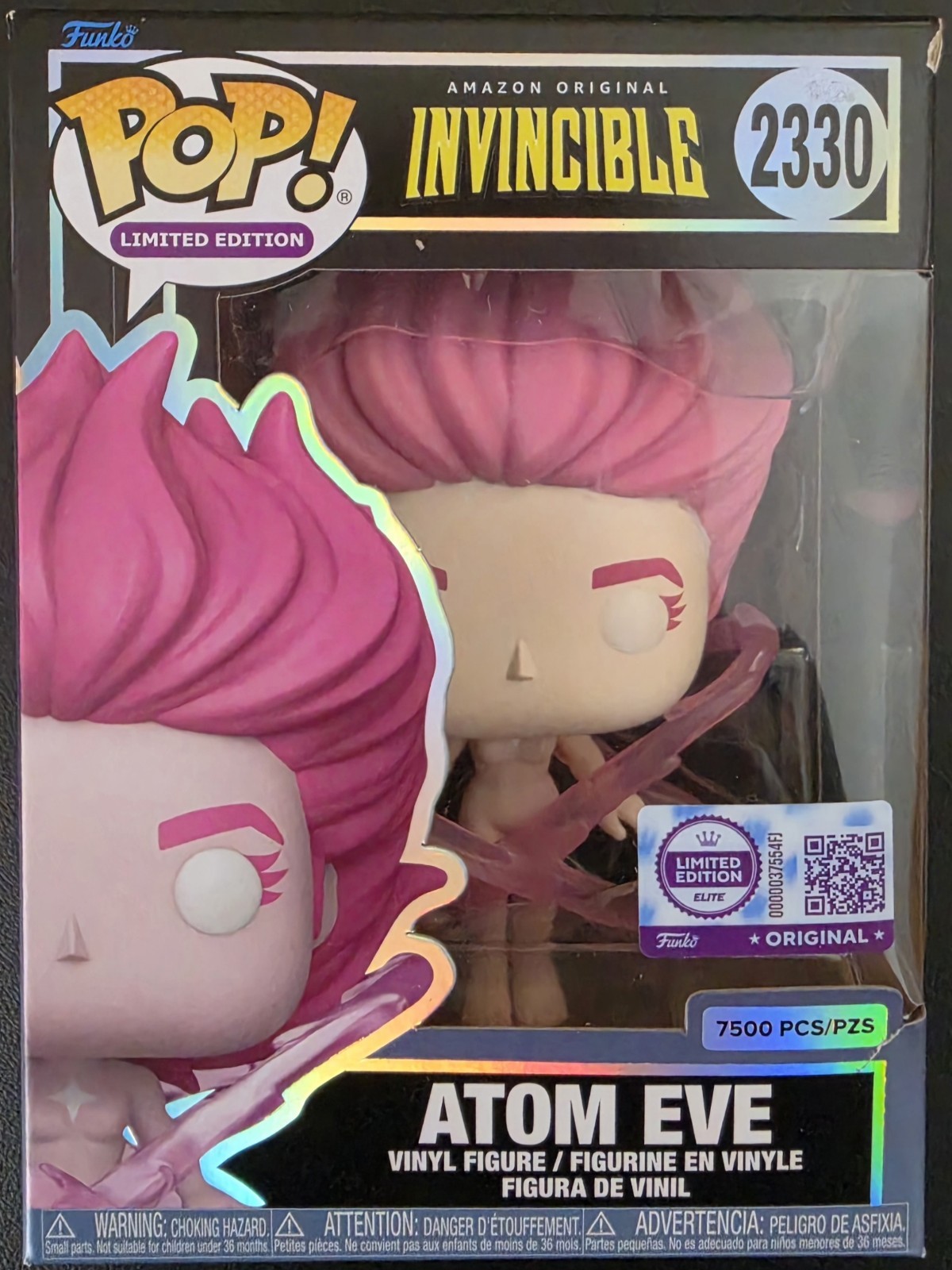 Funko Pop Atom Eve Exclusive Limited Edition (very light damage to corner) Funko Pop Atom Eve Exclusive Limited Edition (very light damage to corner)