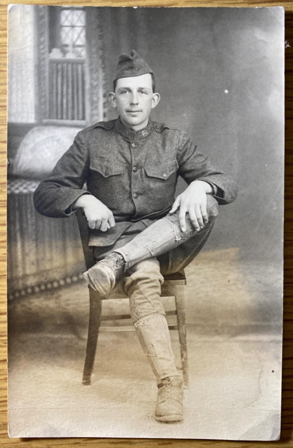1918 RPPC: WWI ARMY SOLDIER FRED LONGENECKER antique real photo postcard 1918 RPPC: WWI ARMY SOLDIER FRED LONGENECKER antique real photo postcard