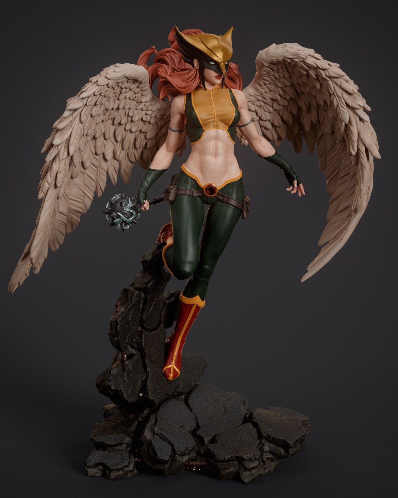 Hawkgirl Statue Highly Detailed Hand-Painted Collector Figure Hawkgirl Statue Highly Detailed Hand-Painted Collector Figure