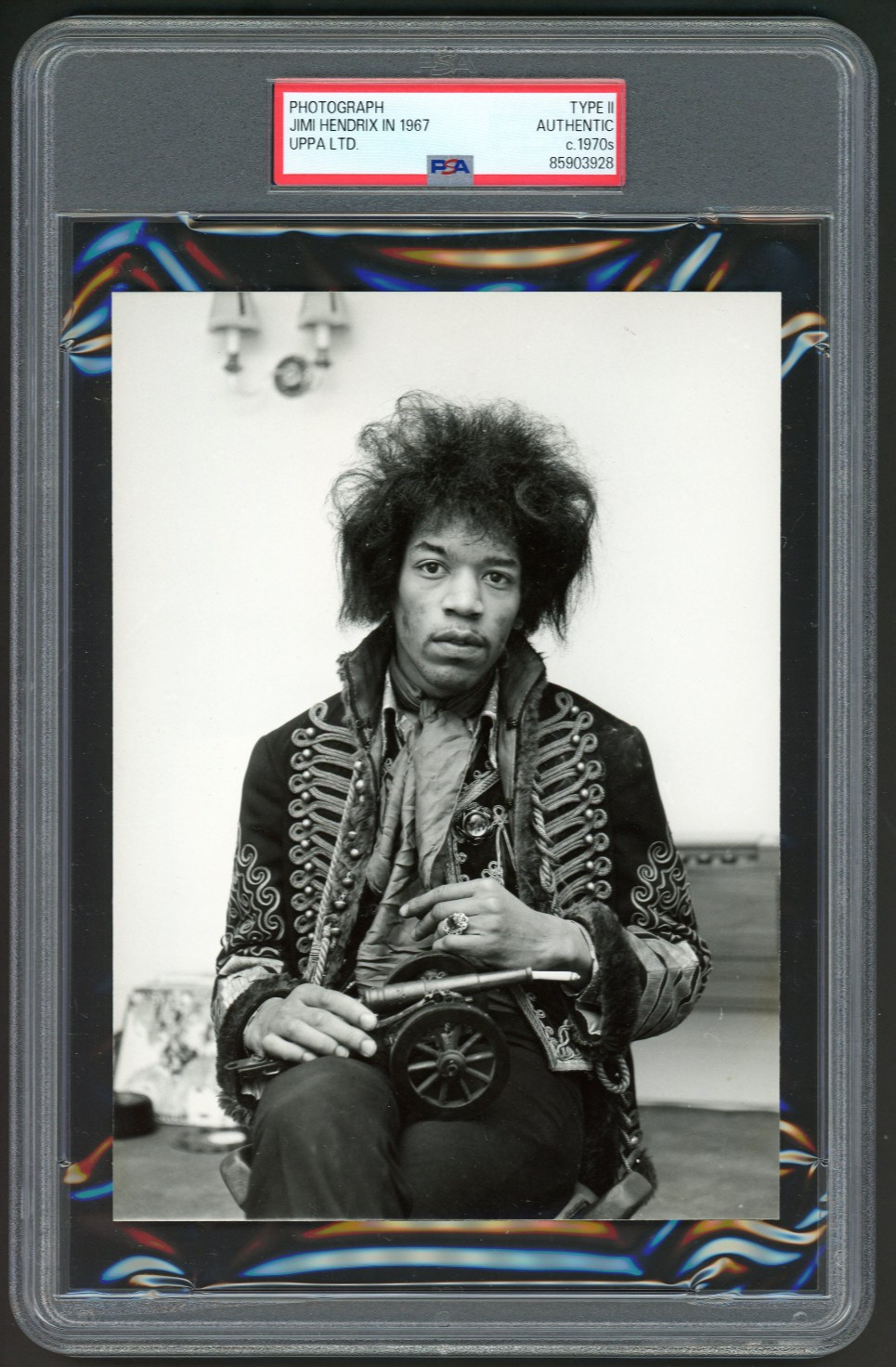 1967 Jimi Hendrix PSA Type 2 Photo Slab Saville Theatre London UPPA Press 1970s 1967 Jimi Hendrix PSA Type 2 Photo Slab Saville Theatre London UPPA Press 1970s
