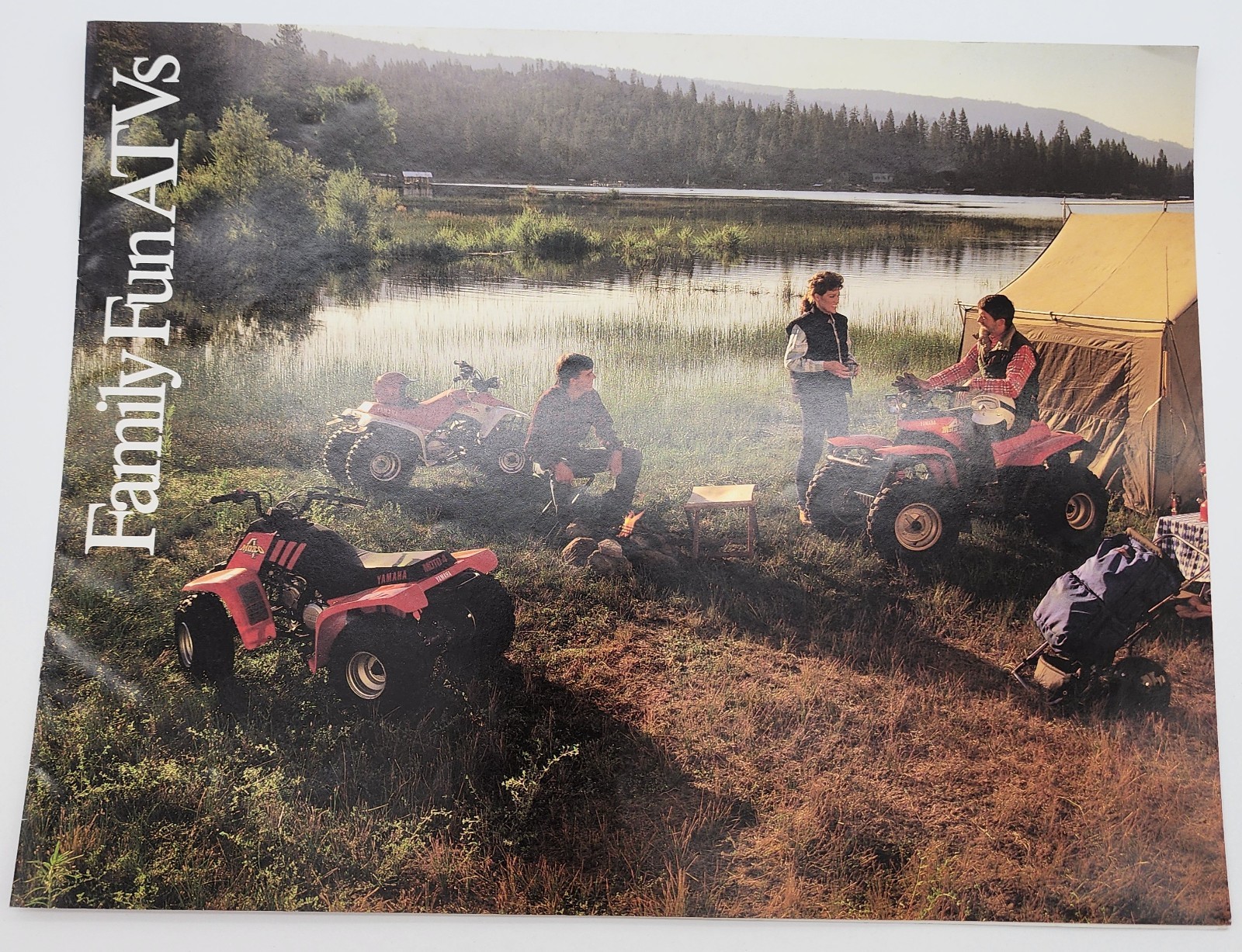 Vintage 1986-1987 Yamaha Family Fun ATVs Sales Brochure YFM80, Champ, YFM200DX