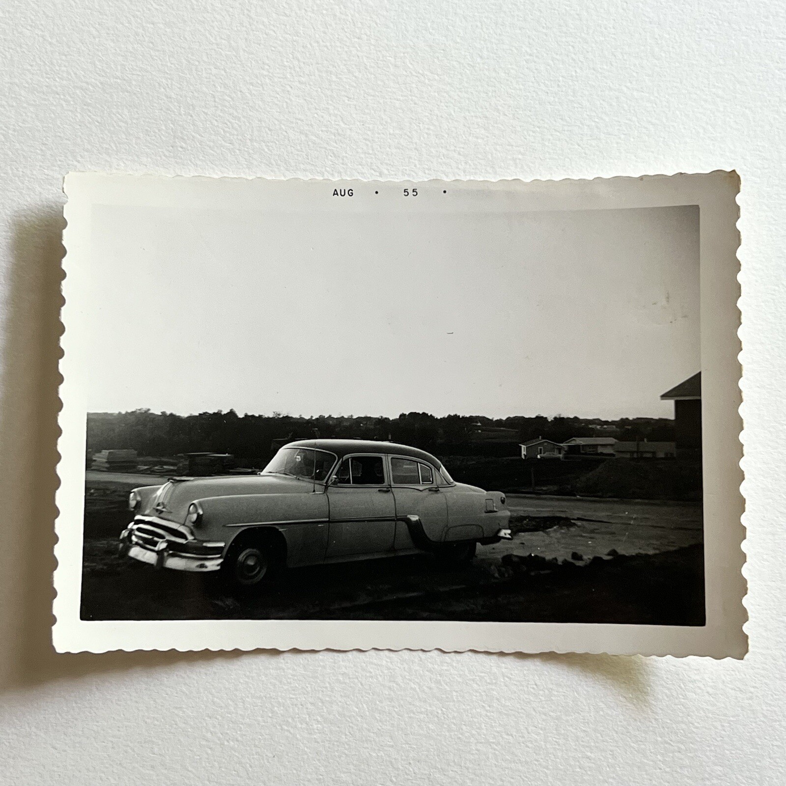 Vintage Snapshot Photograph Beautiful Pontiac Chieftain 1950s Classic Cool Vintage Snapshot Photograph Beautiful Pontiac Chieftain 1950s Classic Cool