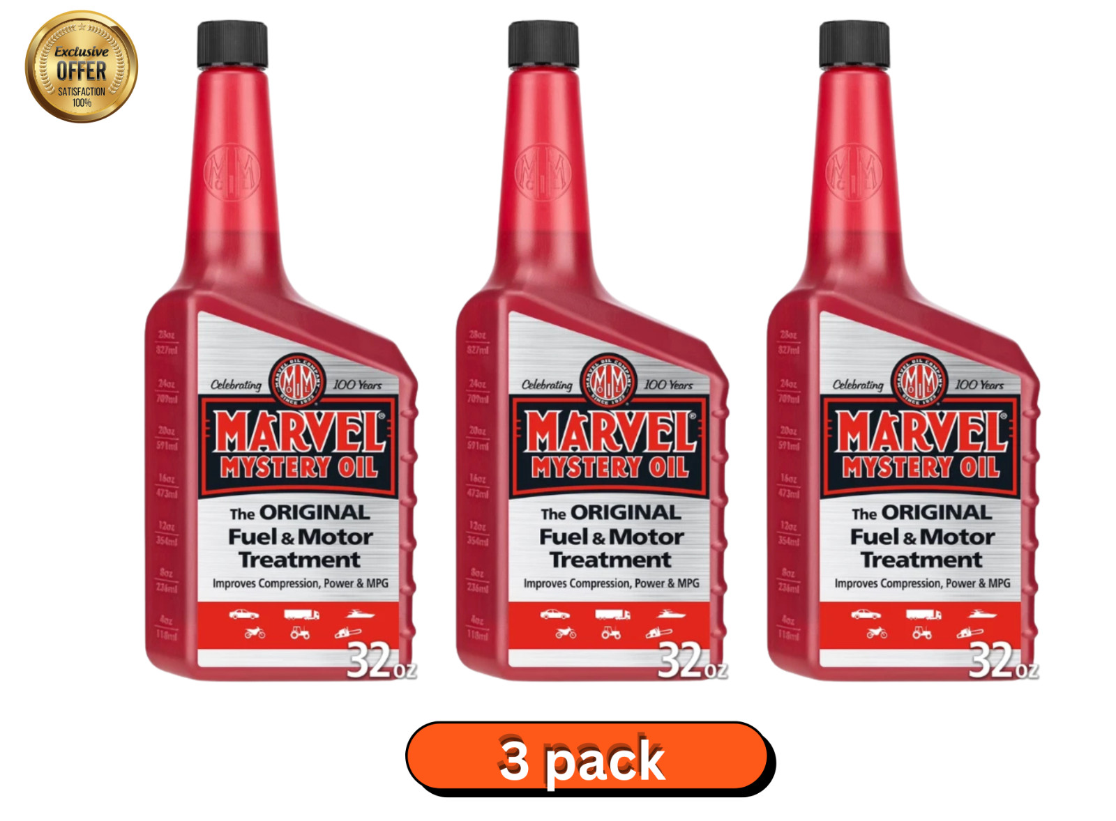 Free Ship New Marvel Mystery Oil 32 Oz 3 Pack Fuel Treatment Engine Oil Additive Free Ship New Marvel Mystery Oil 32 Oz 3 Pack Fuel Treatment Engine Oil Additive