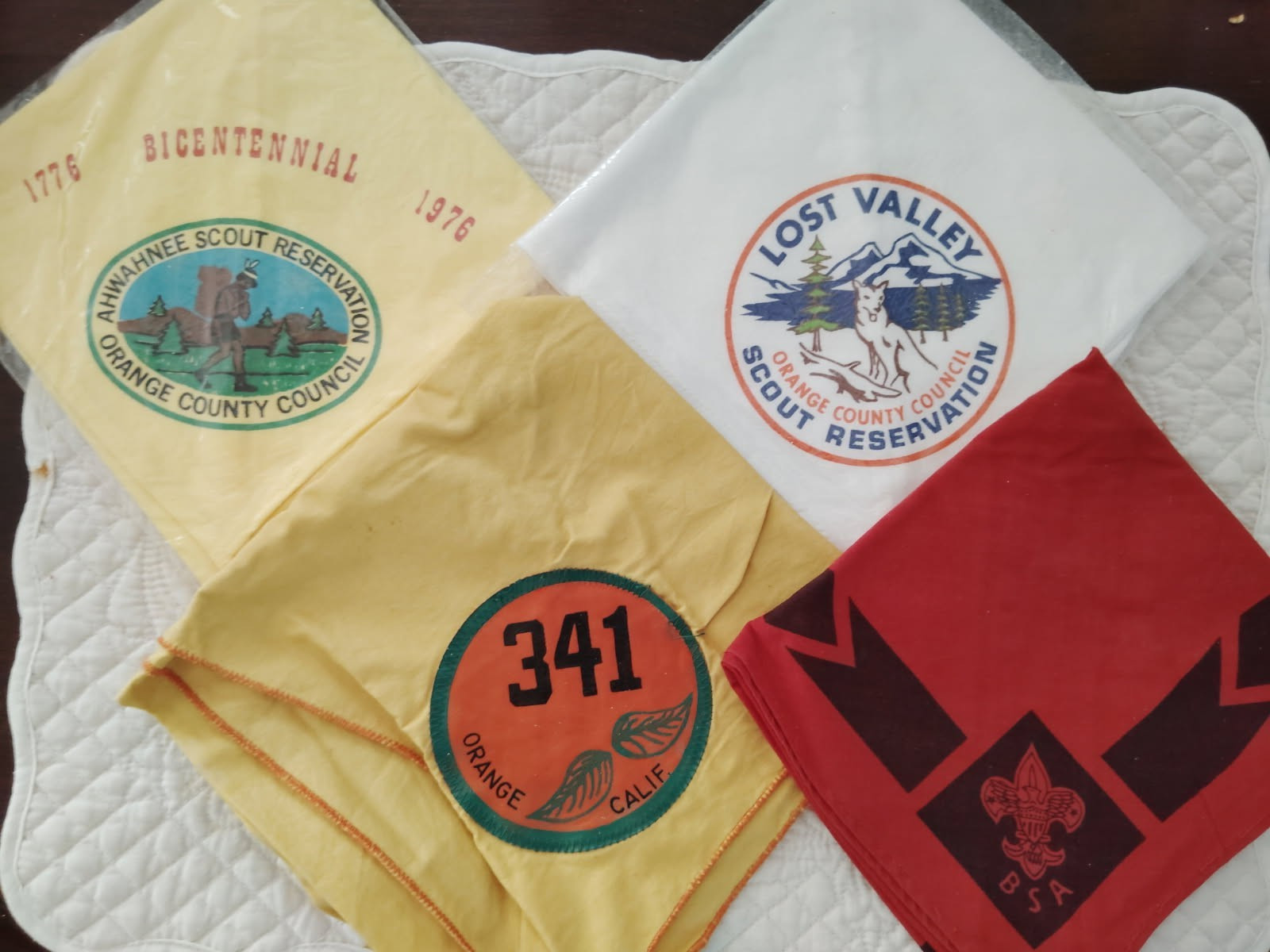 4 Vintage Boy Scout Neckerchief Lot ~ 2 New 4 Vintage Boy Scout Neckerchief Lot ~ 2 New
