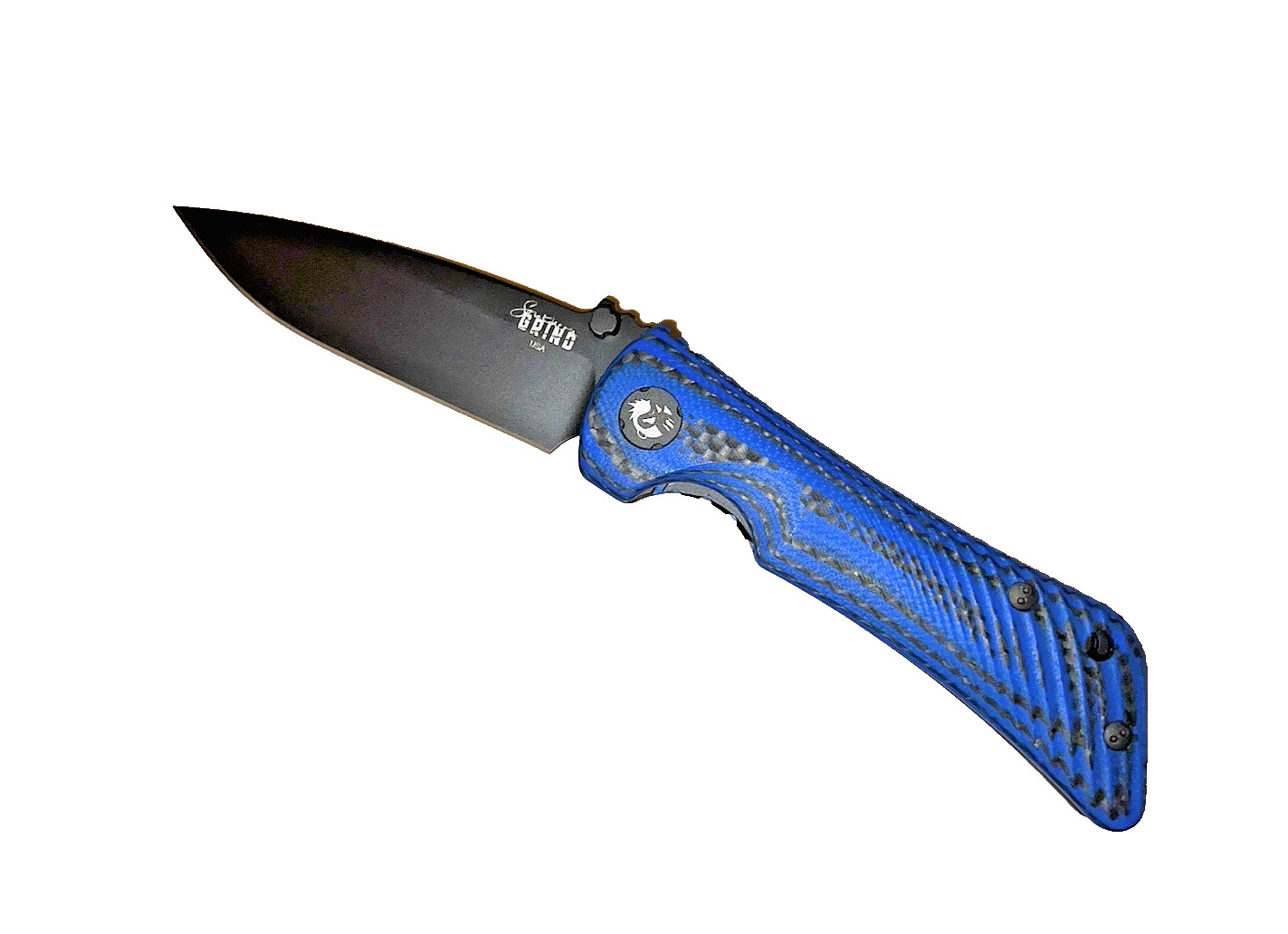 Zac Brown's Southern Grind Spider Monkey Liner Lock Knife Blue CF S35VN Zac Brown's Southern Grind Spider Monkey Liner Lock Knife Blue CF S35VN