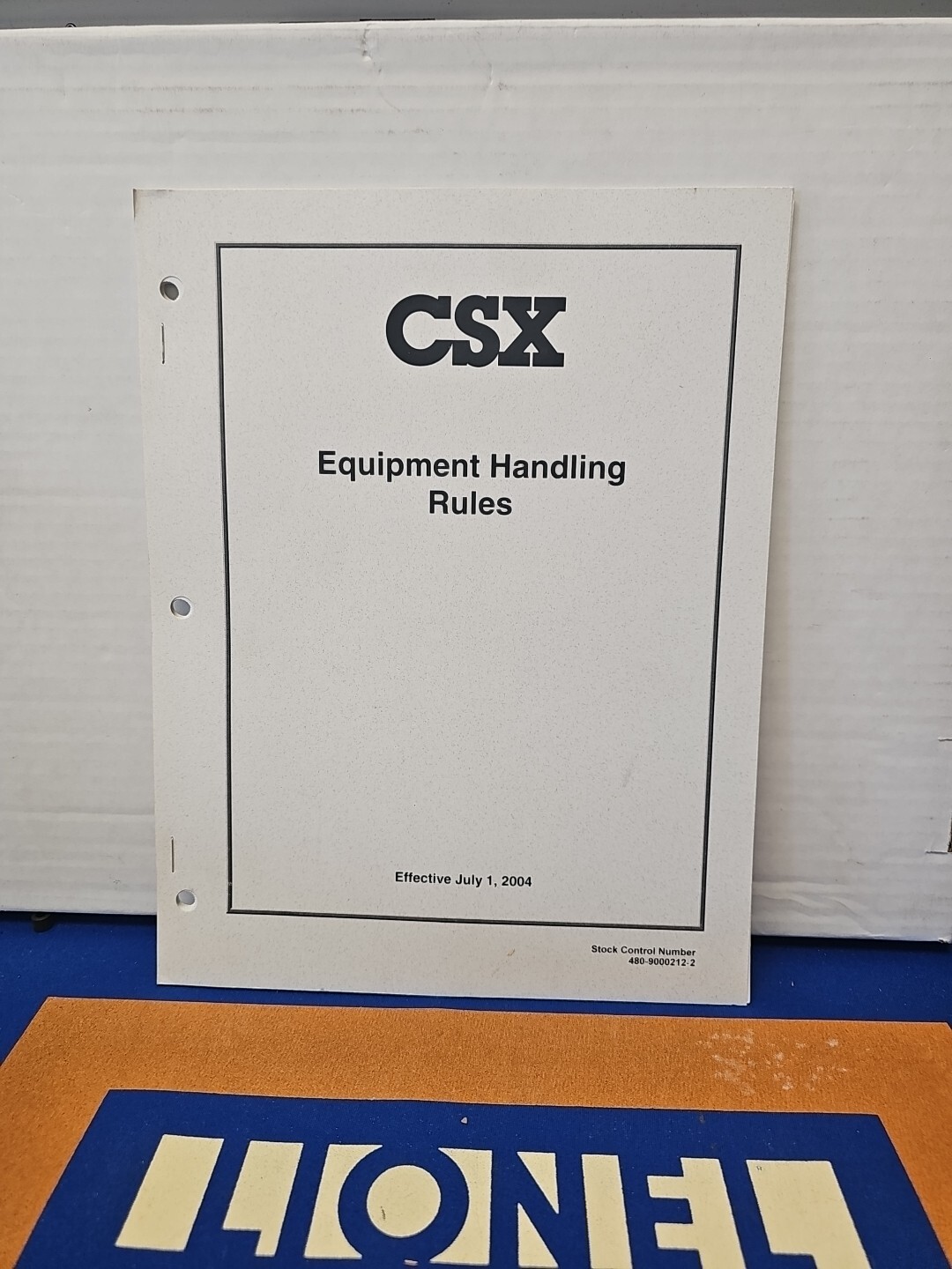 CSX railroad Equipment Handling Rules book 6/1/2004 MInt Condition. 
