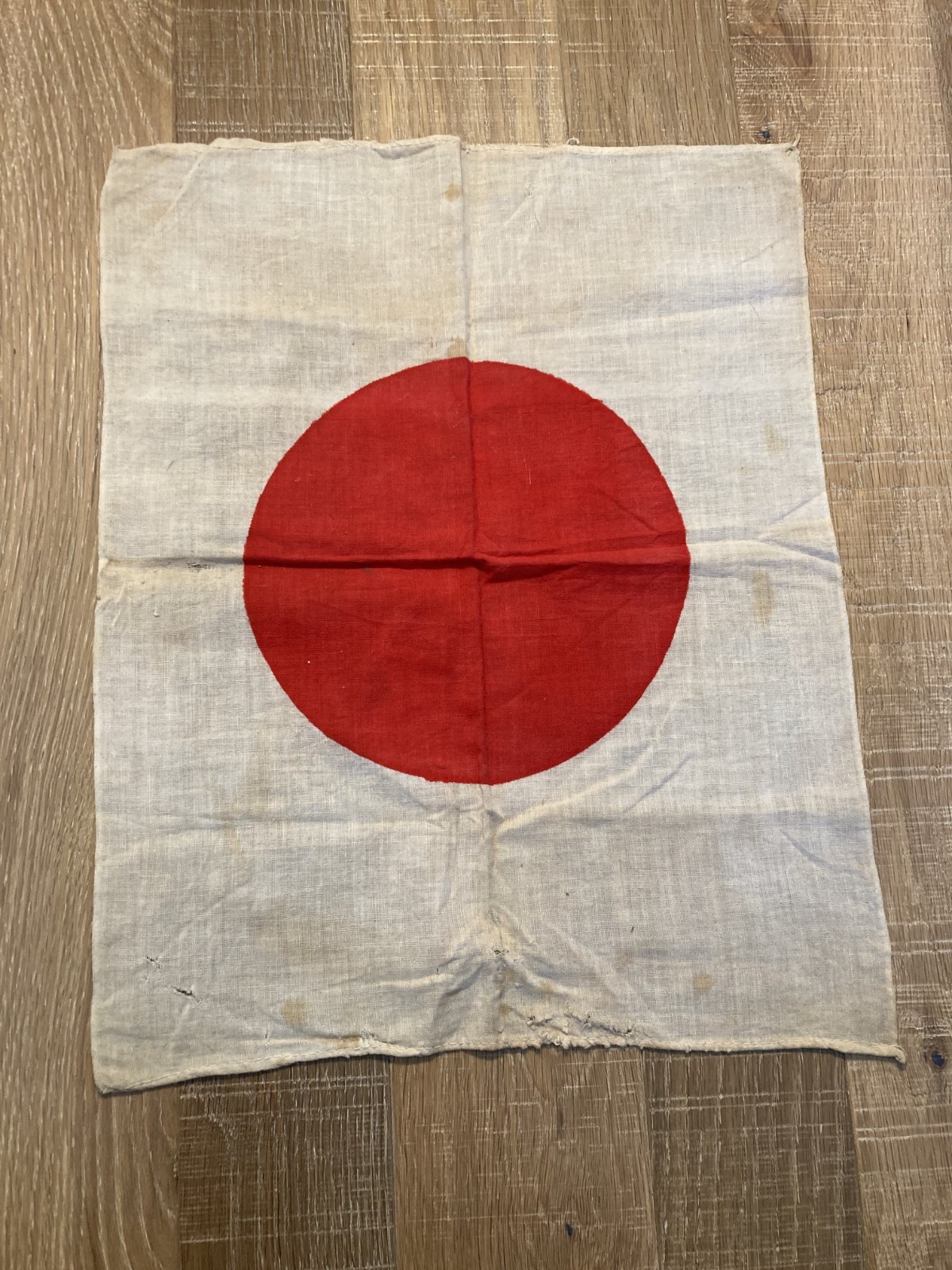WWII Japanese Flag Original Cotton Rising Sun Vintage Militaria