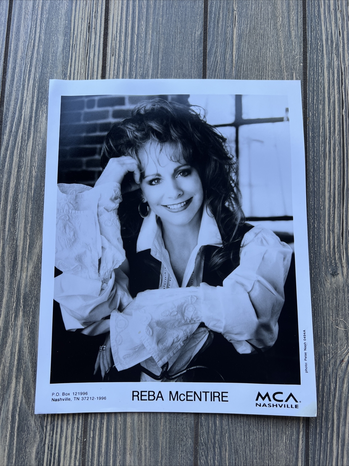 Vtg Press Photo Reba McEntire Country Singer MCA Nashville Black White Vtg Press Photo Reba McEntire Country Singer MCA Nashville Black White