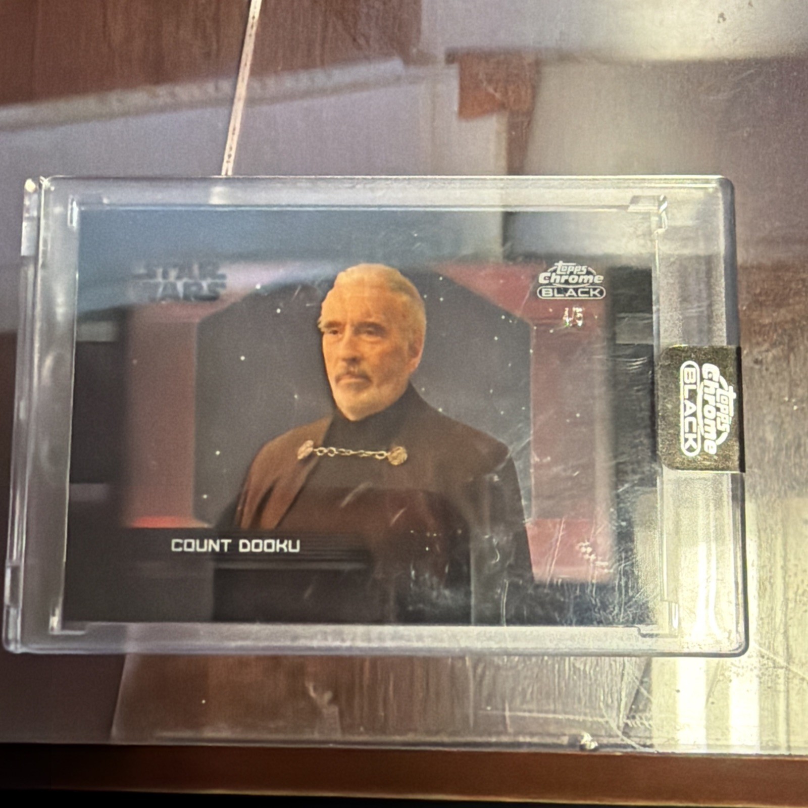 Count Dooku 2024 Topps Chrome Black Star Wars Red Depths of the Darkside /5 Count Dooku 2024 Topps Chrome Black Star Wars Red Depths of the Darkside /5