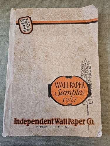 Rare 1927 Antique Wallpaper Sample Book 69 Pages Beautiful Ephemera Rare 1927 Antique Wallpaper Sample Book 69 Pages Beautiful Ephemera