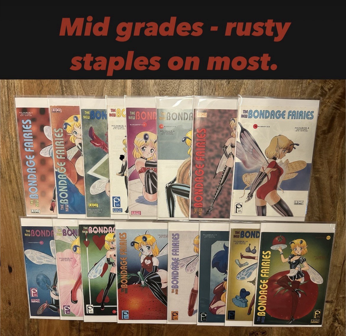 The New Fairies FULL RUN #1-#16 VERY RARE 1996-1998 Bond Fairies Mid grades Rust The New Fairies FULL RUN #1-#16 VERY RARE 1996-1998 Bond Fairies Mid grades Rust
