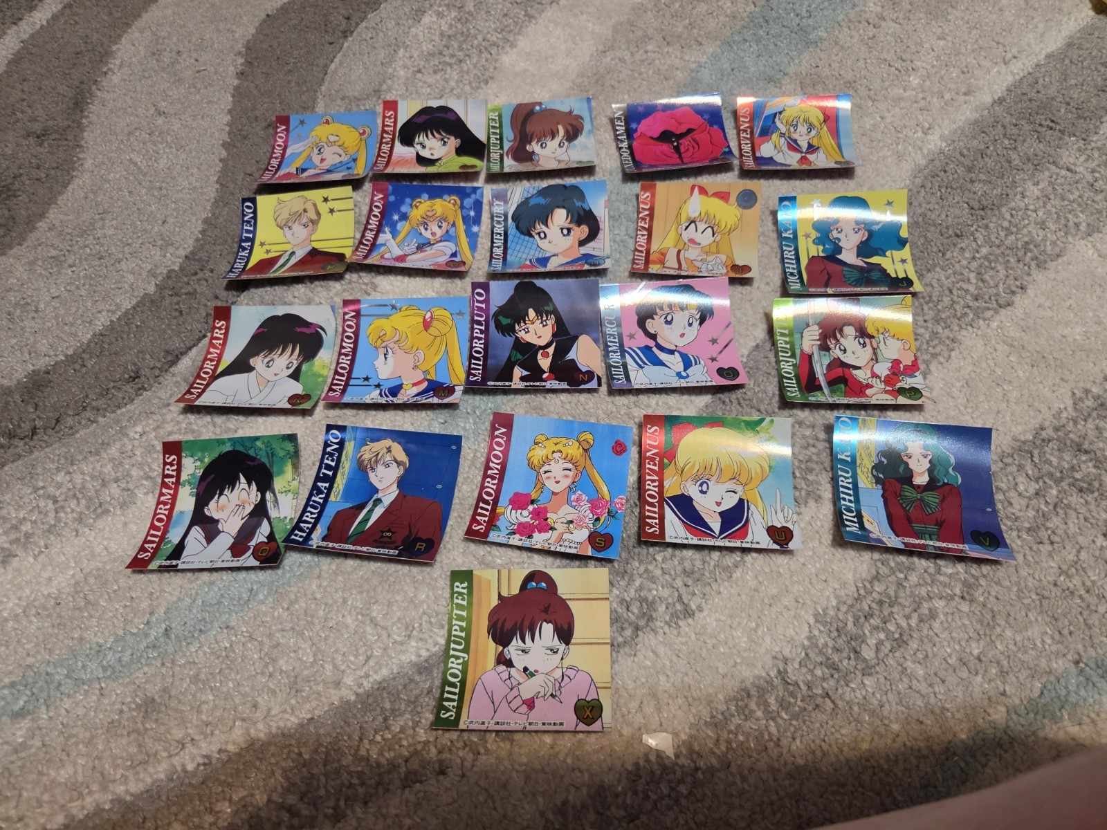 Pretty Soldier Sailor Moon S Card Sticker Lot Vintage Morinaga