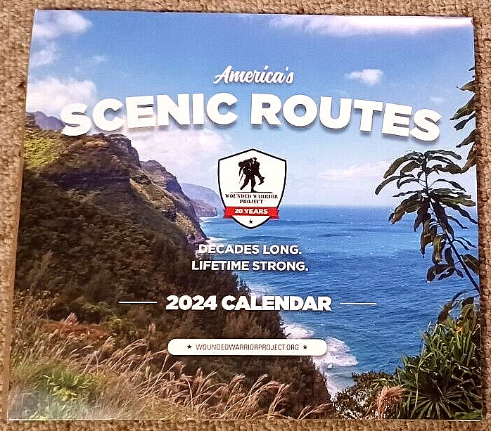 Wounded Warrior Project America\'s Scenic Route 2024 Wall Calendar for
