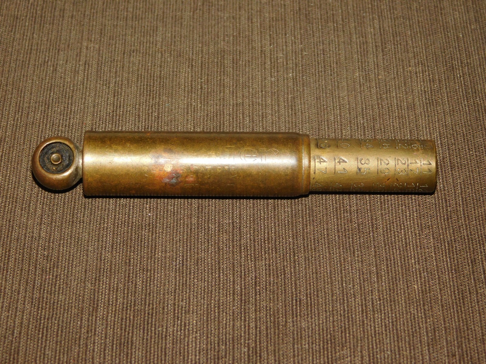 VINTAGE AUTO CAR 1923 A SCHRADER'S SON INC BROOKLYN NY BRASS TIRE PRESSURE GAUGE VINTAGE AUTO CAR 1923 A SCHRADER'S SON INC BROOKLYN NY BRASS TIRE PRESSURE GAUGE