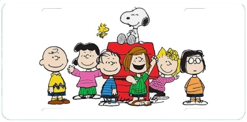 SNOOPY AND PEANUTS USA MADE LICENSE PLATE SNOOPY AND PEANUTS USA MADE LICENSE PLATE