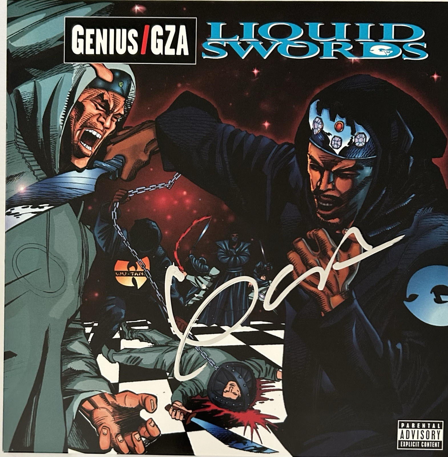 GZA SIGNED LIQUID SWORDS VINYL LP WU TANG CLAN GENIUS RARE HIP HOP - BECKETT COA GZA SIGNED LIQUID SWORDS VINYL LP WU TANG CLAN GENIUS RARE HIP HOP - BECKETT COA
