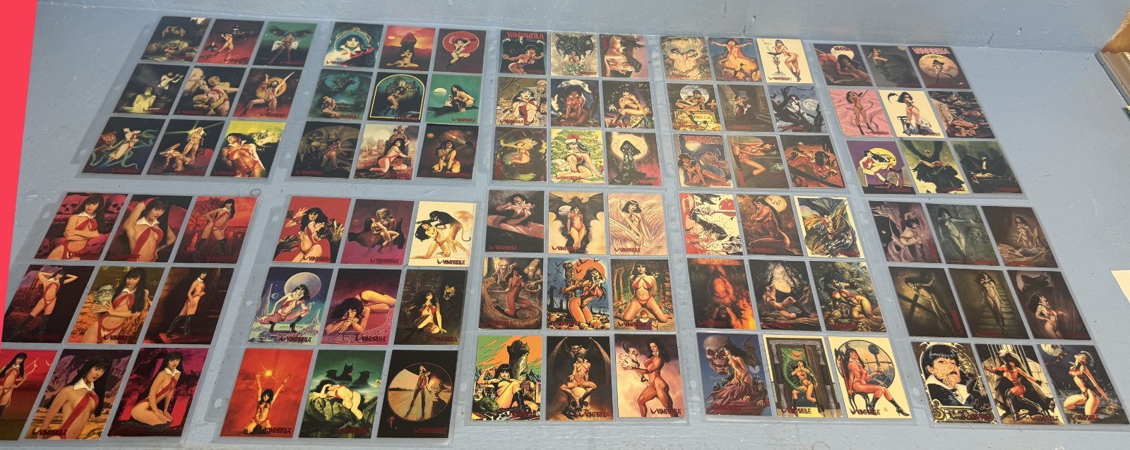 1995 Topps Vampirella Gallery & Visions Trading Cards 92 Cards Complete Puzzle