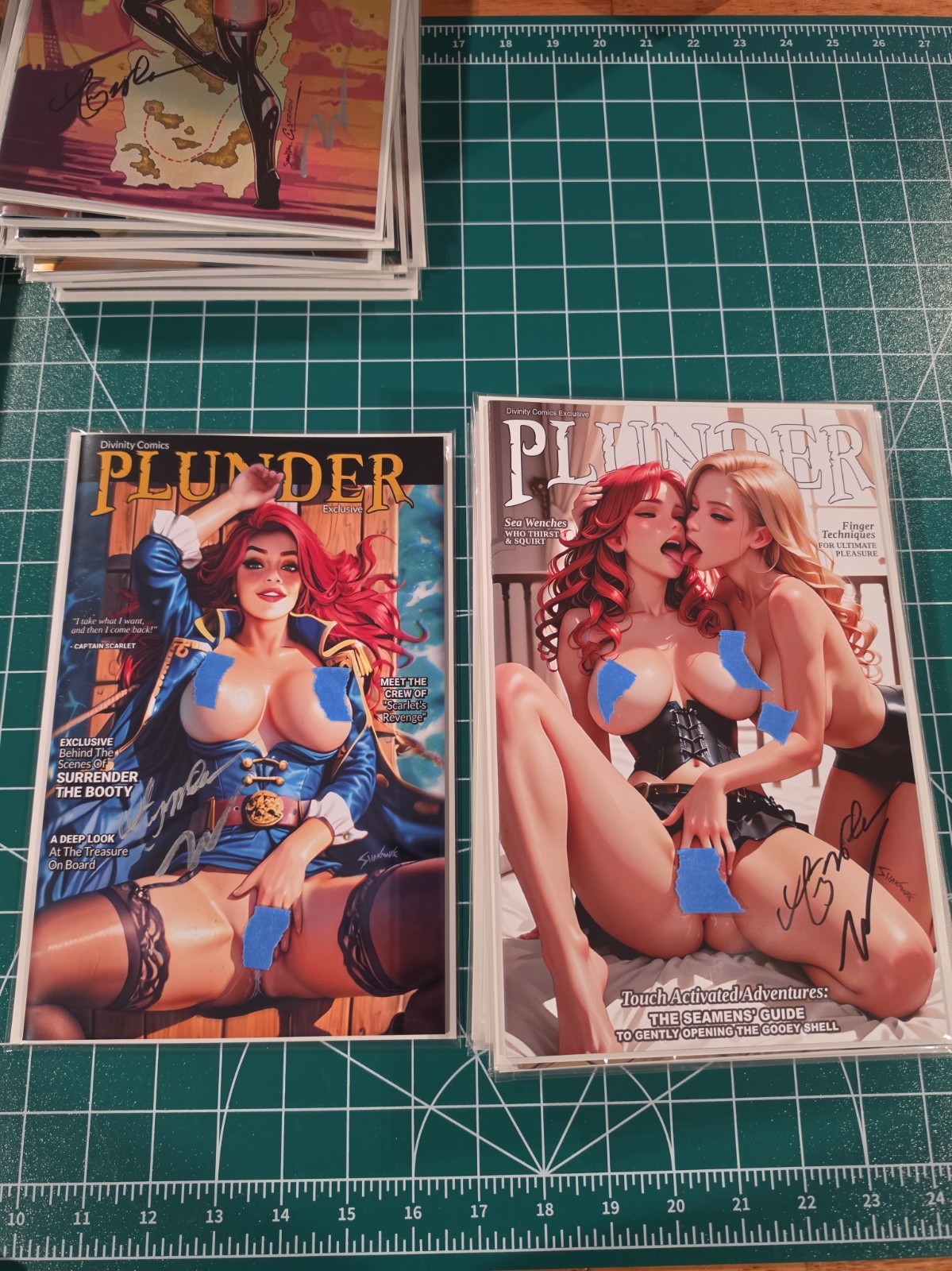 Surrender the Booty #1 And #2 Regular. Divinity Comics. Naughty And Signed. Surrender the Booty #1 And #2 Regular. Divinity Comics. Naughty And Signed.