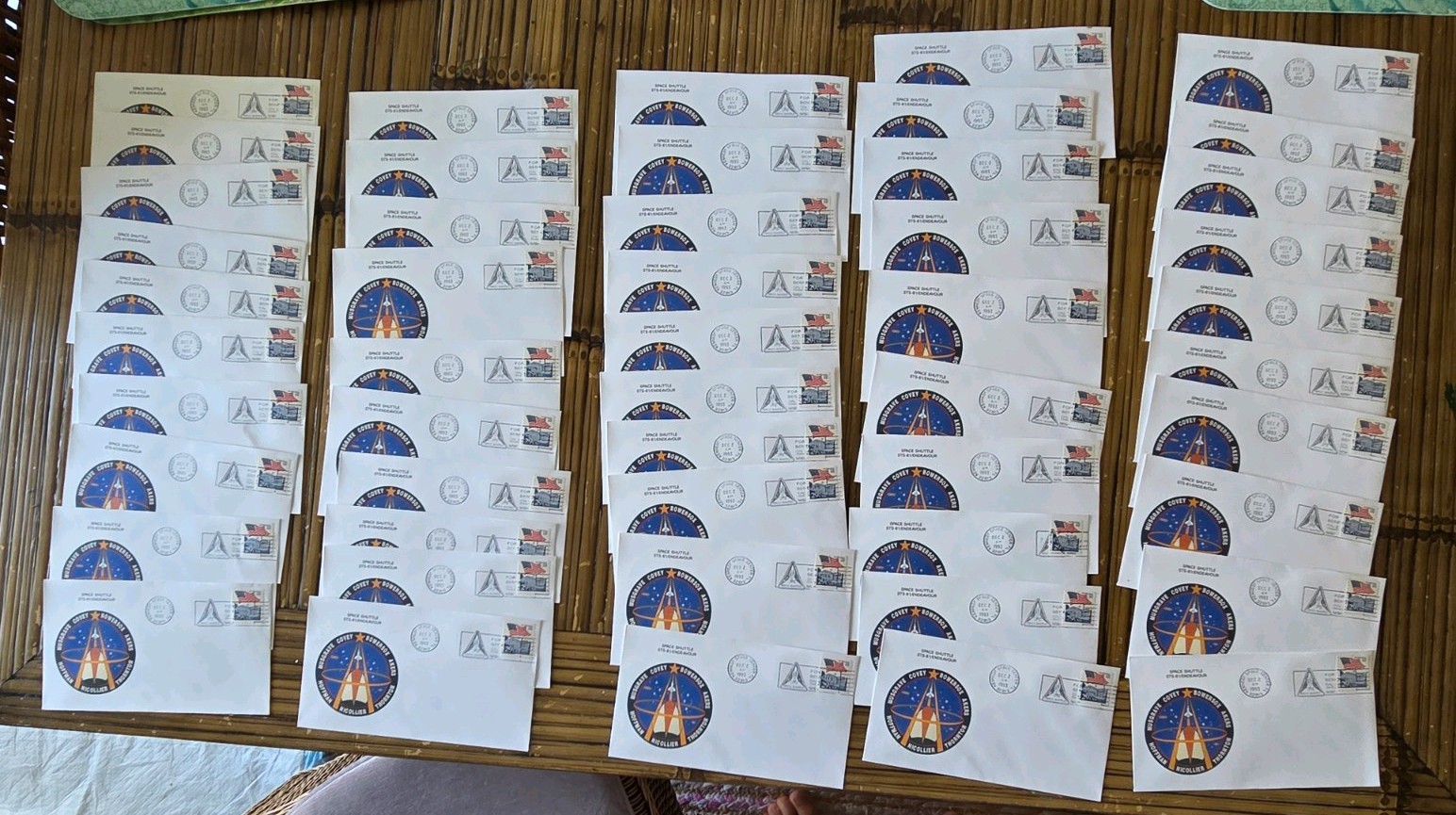 Huge lot of 50 NASA STS-61 SPACE SHUTTLE ENDEAVOUR First Day LAUNCH Covers KSC Huge lot of 50 NASA STS-61 SPACE SHUTTLE ENDEAVOUR First Day LAUNCH Covers KSC