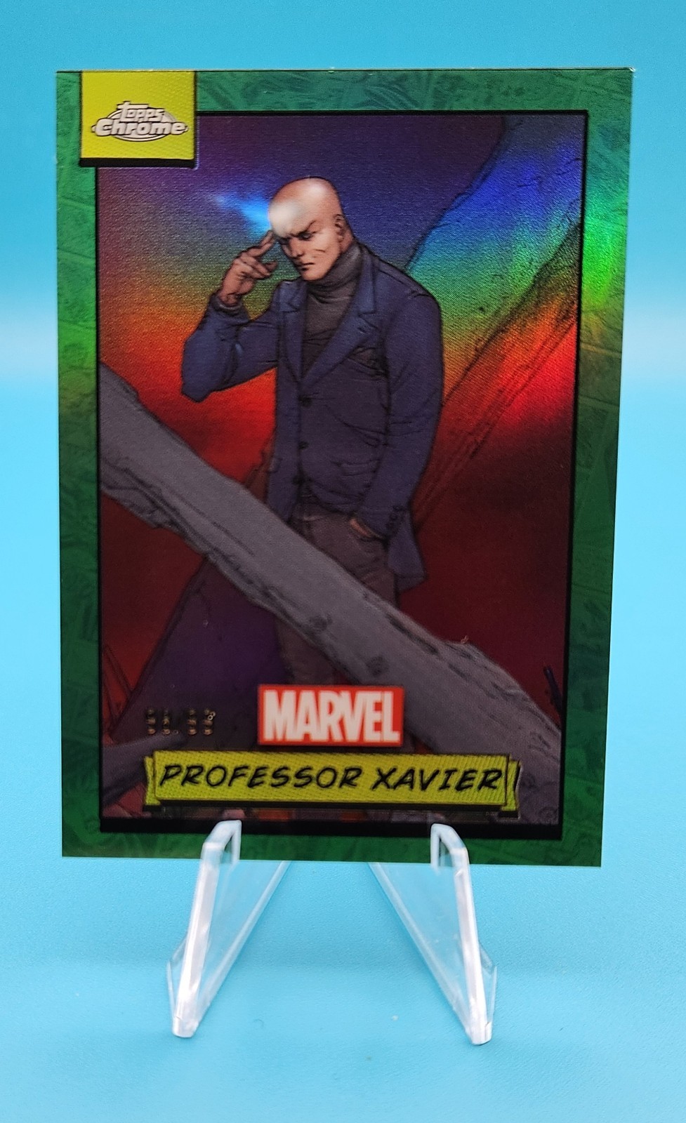 2024 Topps Chrome Marvel Professor X Green Refractor #149  #/99  CS2026X002