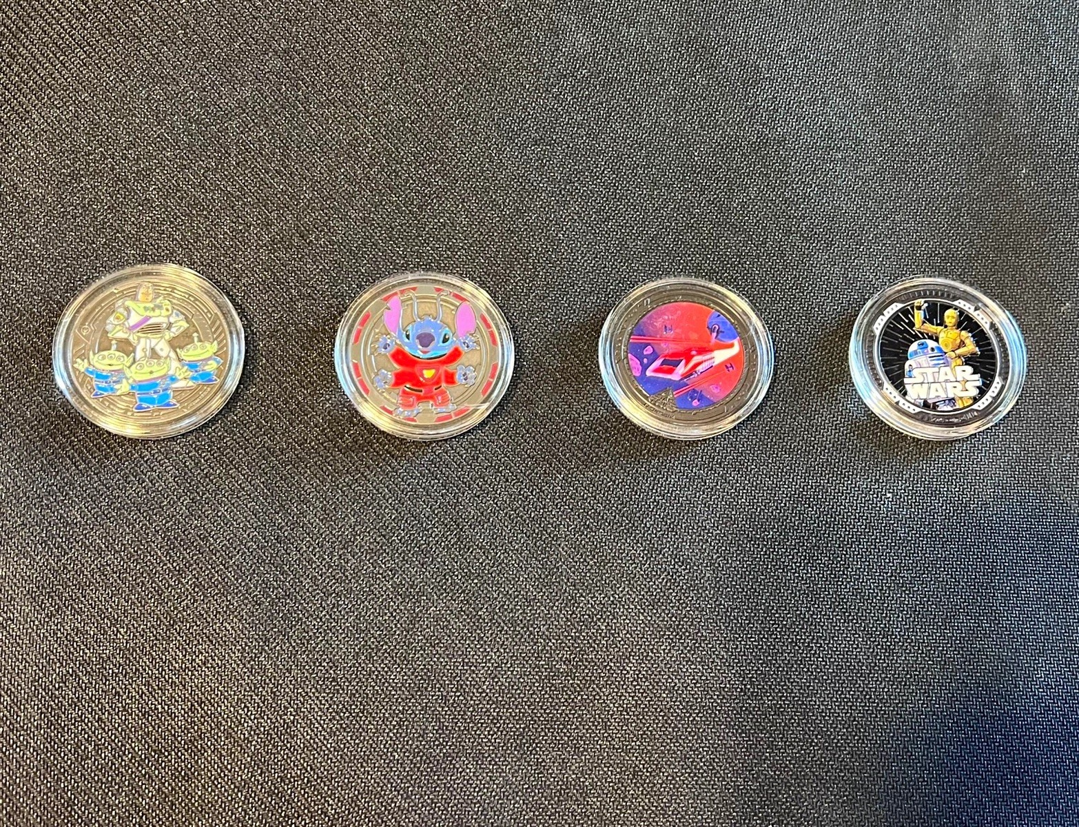 2026 Disneyland EXCLUSIVE Color Medallions Tomorrowland- Set of 4 Coins 2026 Disneyland EXCLUSIVE Color Medallions Tomorrowland- Set of 4 Coins