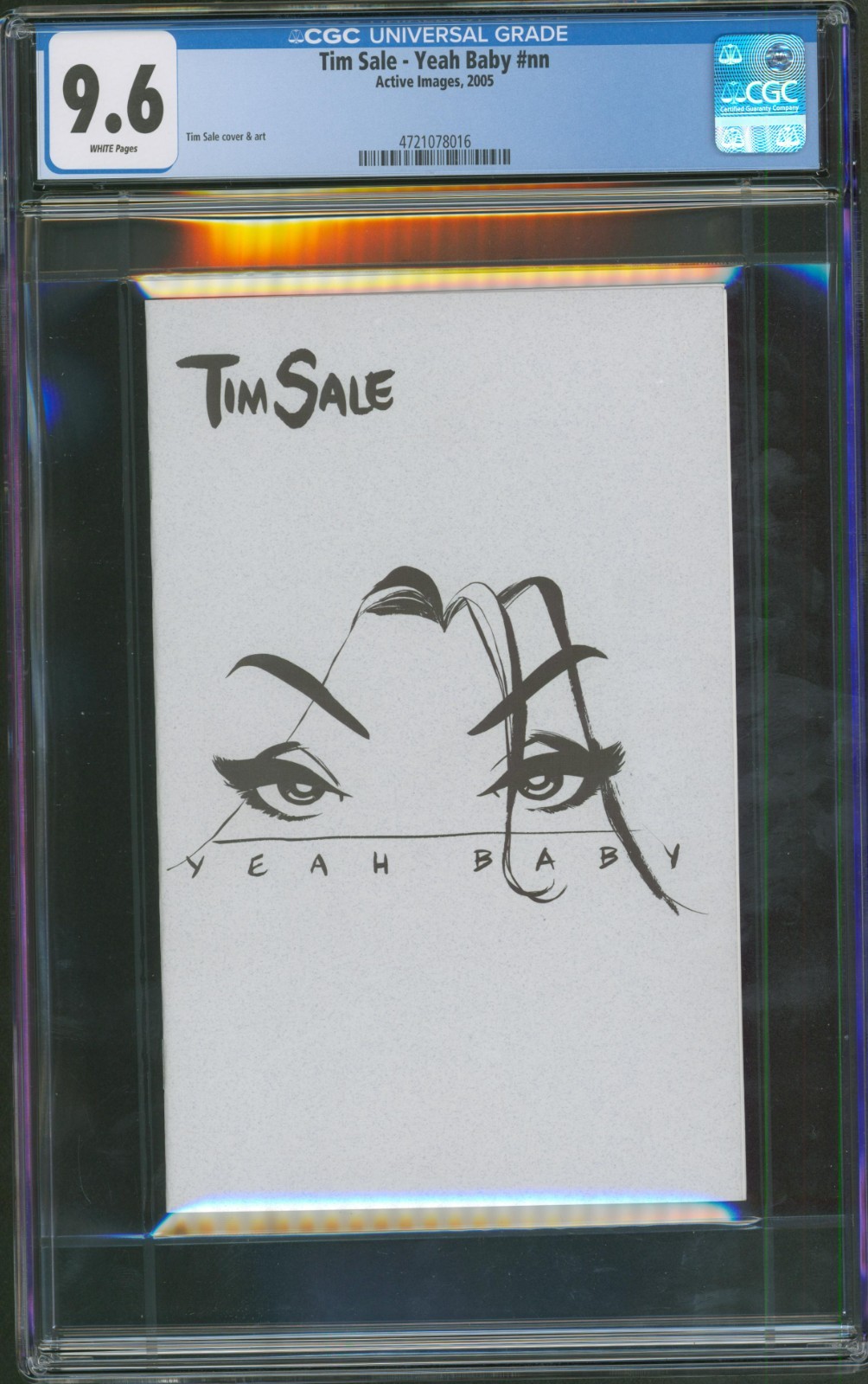 Tim Sale Yeah Baby #nn Ltd. Edition Sketchbook Comic Con CGC 9.6