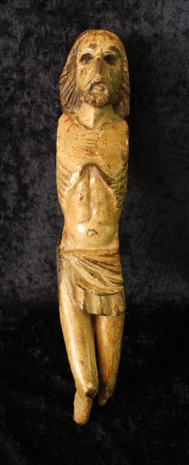 ANTIQUE HIGH-QUALITY HAND-CARVED WOODEN CHRIST CORPUS DEVOTIONAL SCULPTURE ANTIQUE HIGH-QUALITY HAND-CARVED WOODEN CHRIST CORPUS DEVOTIONAL SCULPTURE