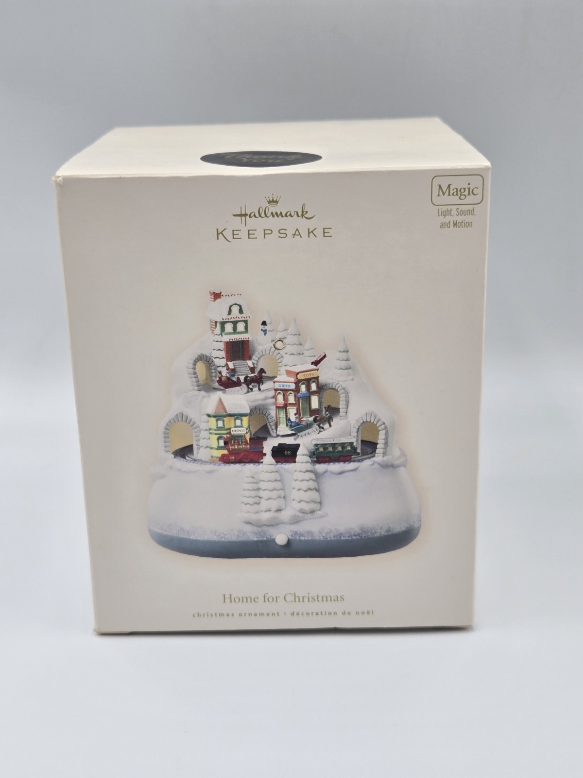 Hallmark Ornament Home For Christmas Magic Light Sound Motion Ornament 2008 B7 Hallmark Ornament Home For Christmas Magic Light Sound Motion Ornament 2008 B7