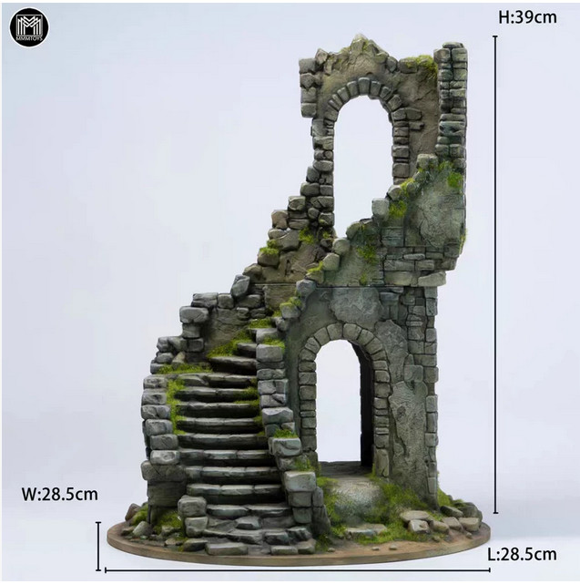 1/12 MMMTOYS Tower of Disorder: Ruins Stairs Detachable Scene Platform 1/12 MMMTOYS Tower of Disorder: Ruins Stairs Detachable Scene Platform
