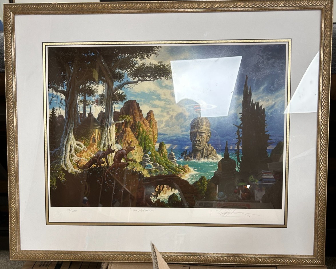 "The Watchman" Ltd Ed Lithographic Print 115/400 Signed by Tim Hildebrandt 1993 "The Watchman" Ltd Ed Lithographic Print 115/400 Signed by Tim Hildebrandt 1993