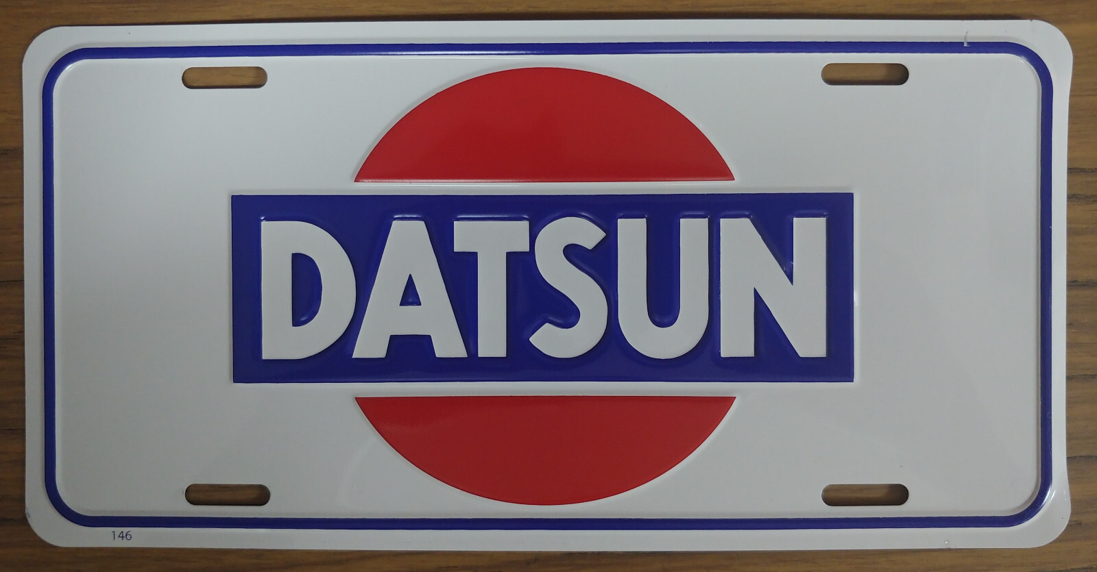 Vintage Datsun License Plate Embossed Metal New Old Stock 210 240 510 620 #2706 Vintage Datsun License Plate Embossed Metal New Old Stock 210 240 510 620 #2706